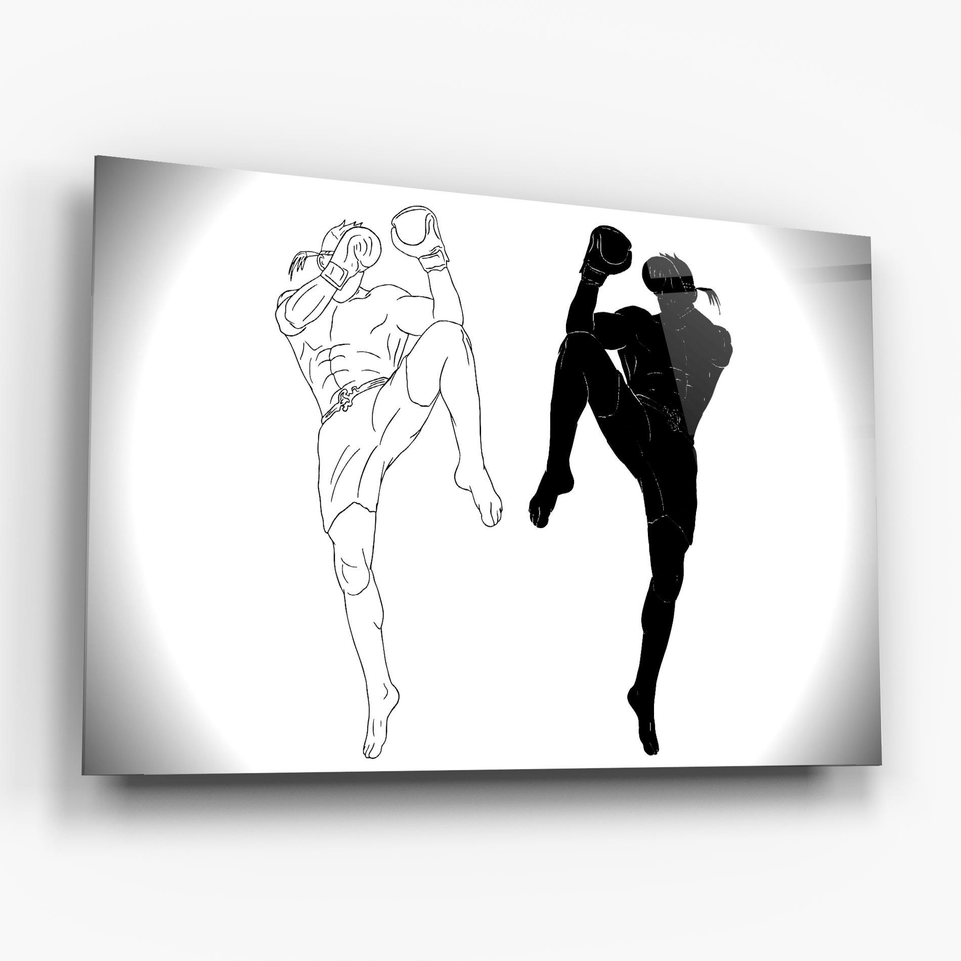 Üvegkép Box Kungfu mockup 6