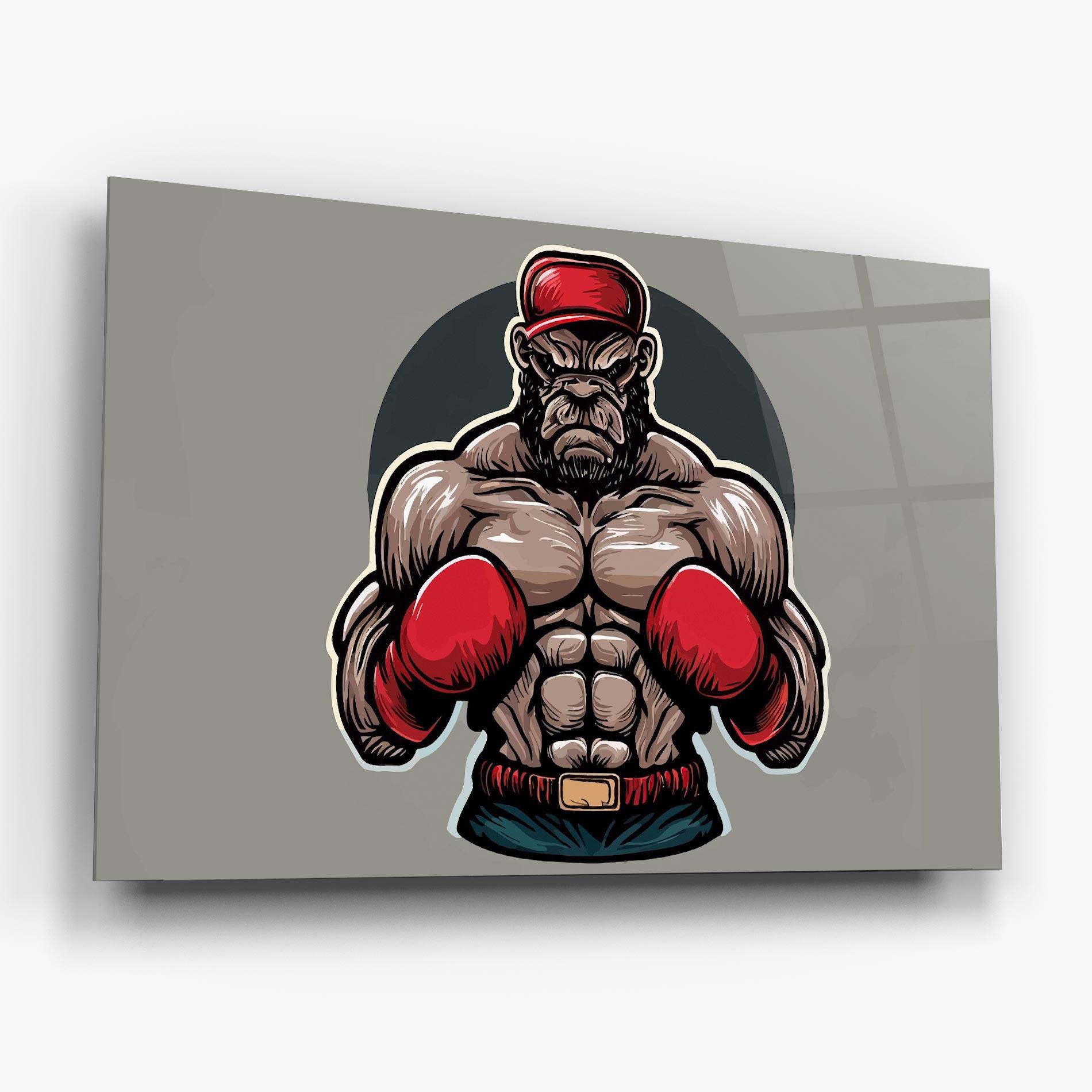 Üvegkép Boxer Character mockup 6