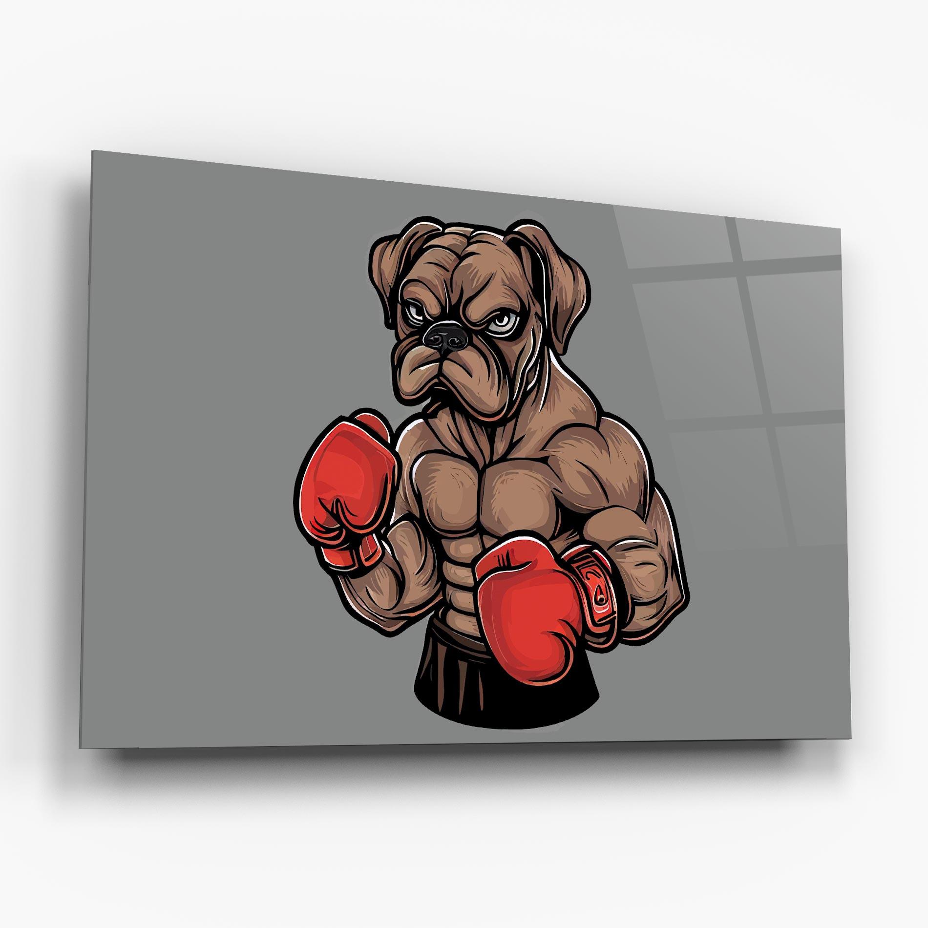 Üvegkép Boxer Dog mockup 6