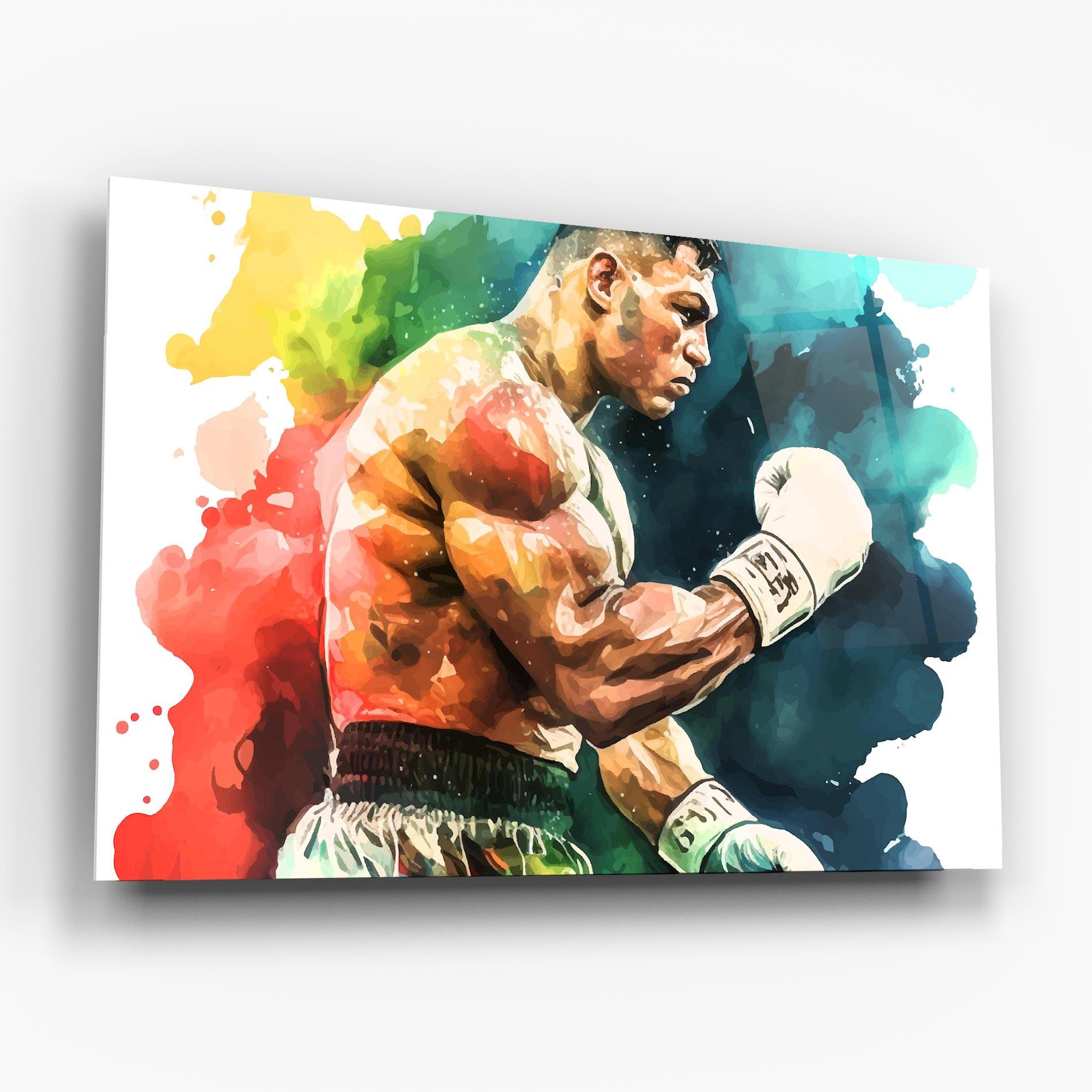Üvegkép Boxing Blue Red mockup 6
