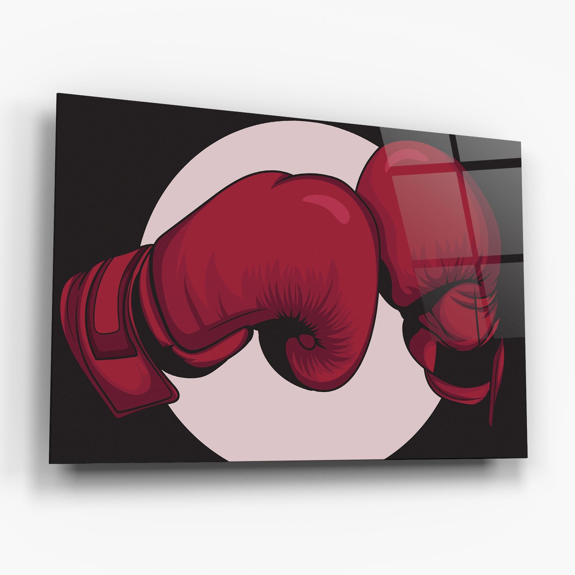 Üvegkép Boxing Cream Circle mockup 6