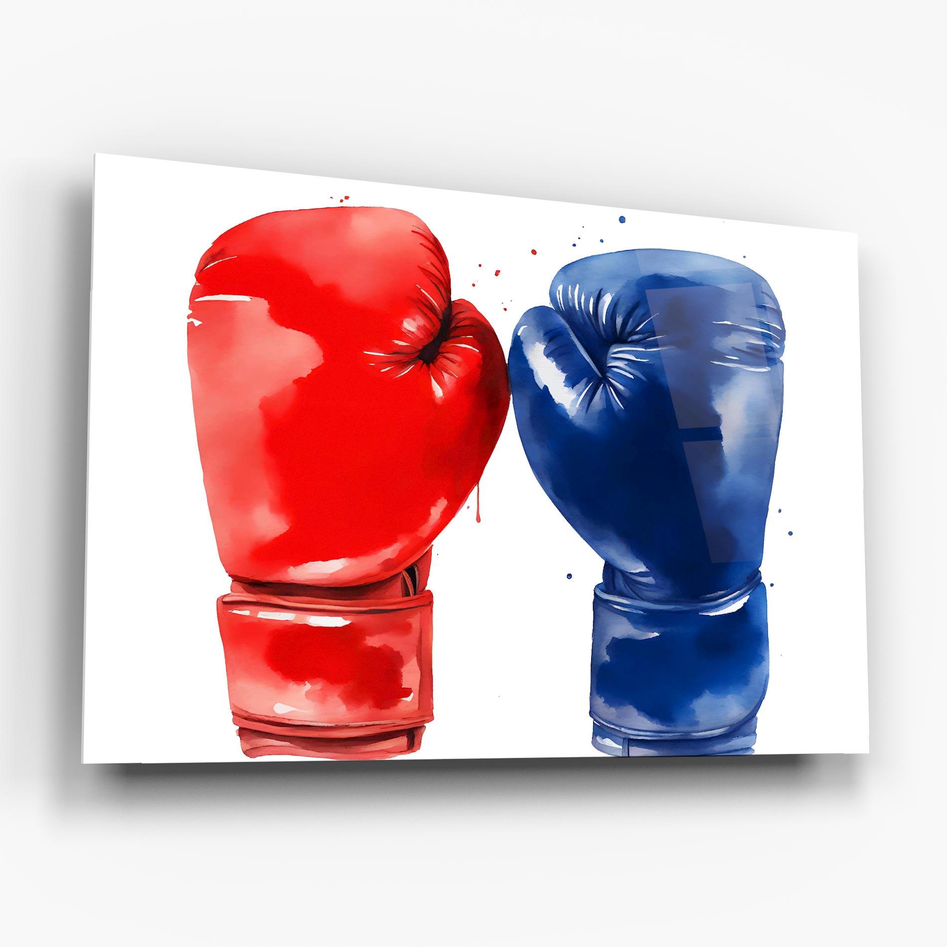 Üvegkép Red Blue Box mockup 6