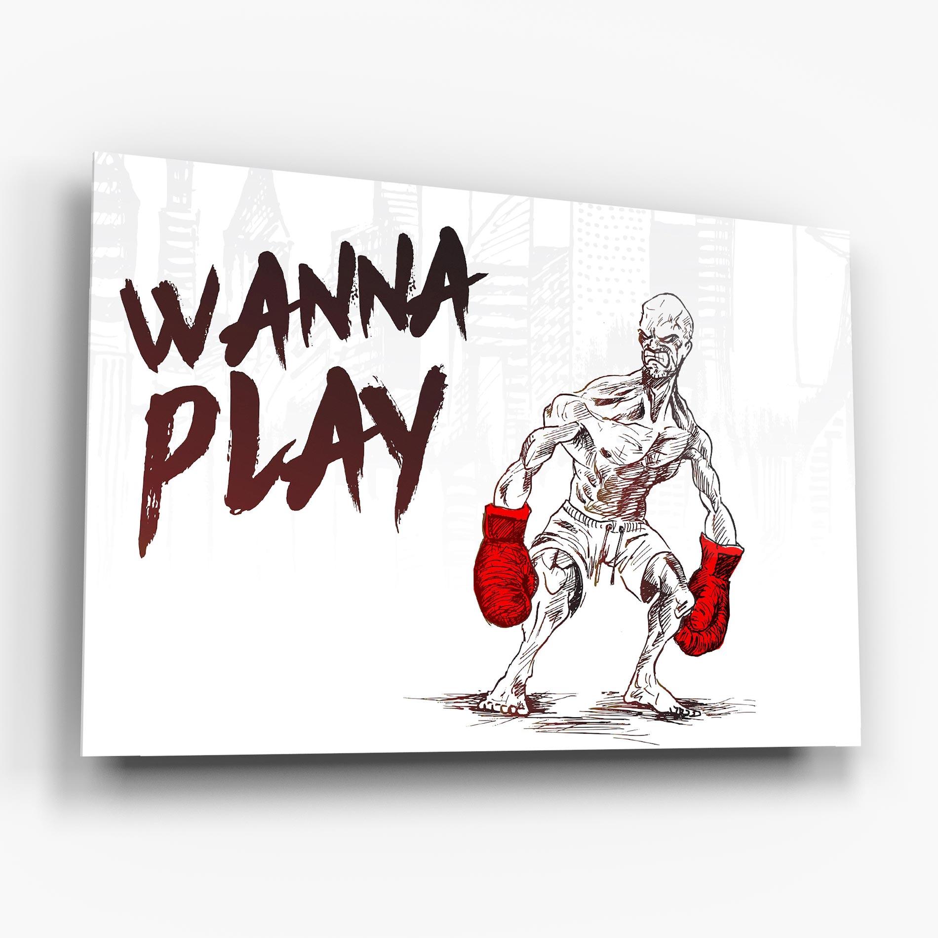 Üvegkép Wanna Play Box mockup 6