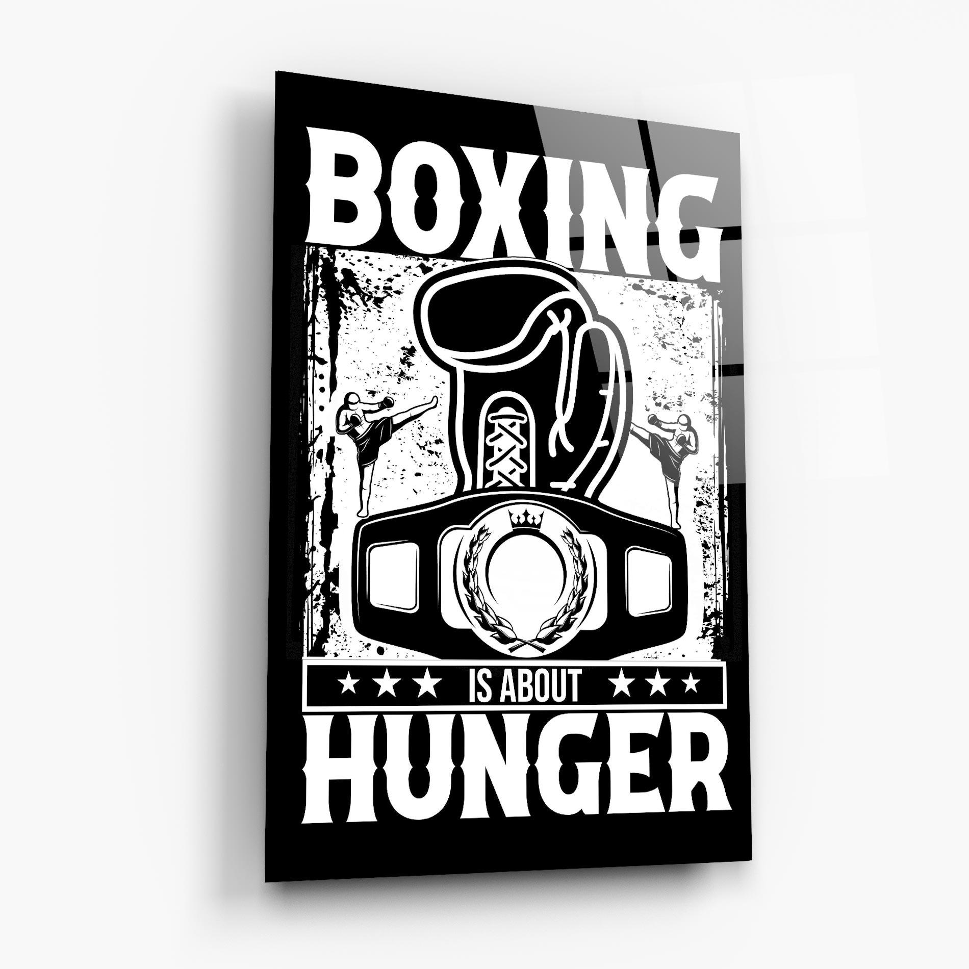 Üvegkép Boxing Hunger mockup 6