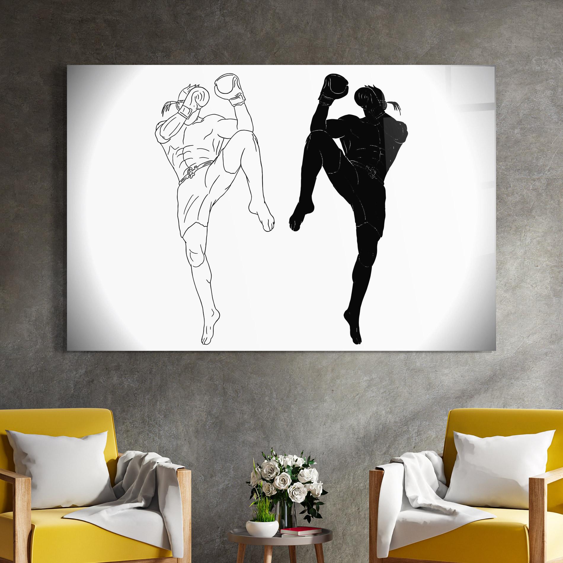 Üvegkép Box Kungfu mockup 4