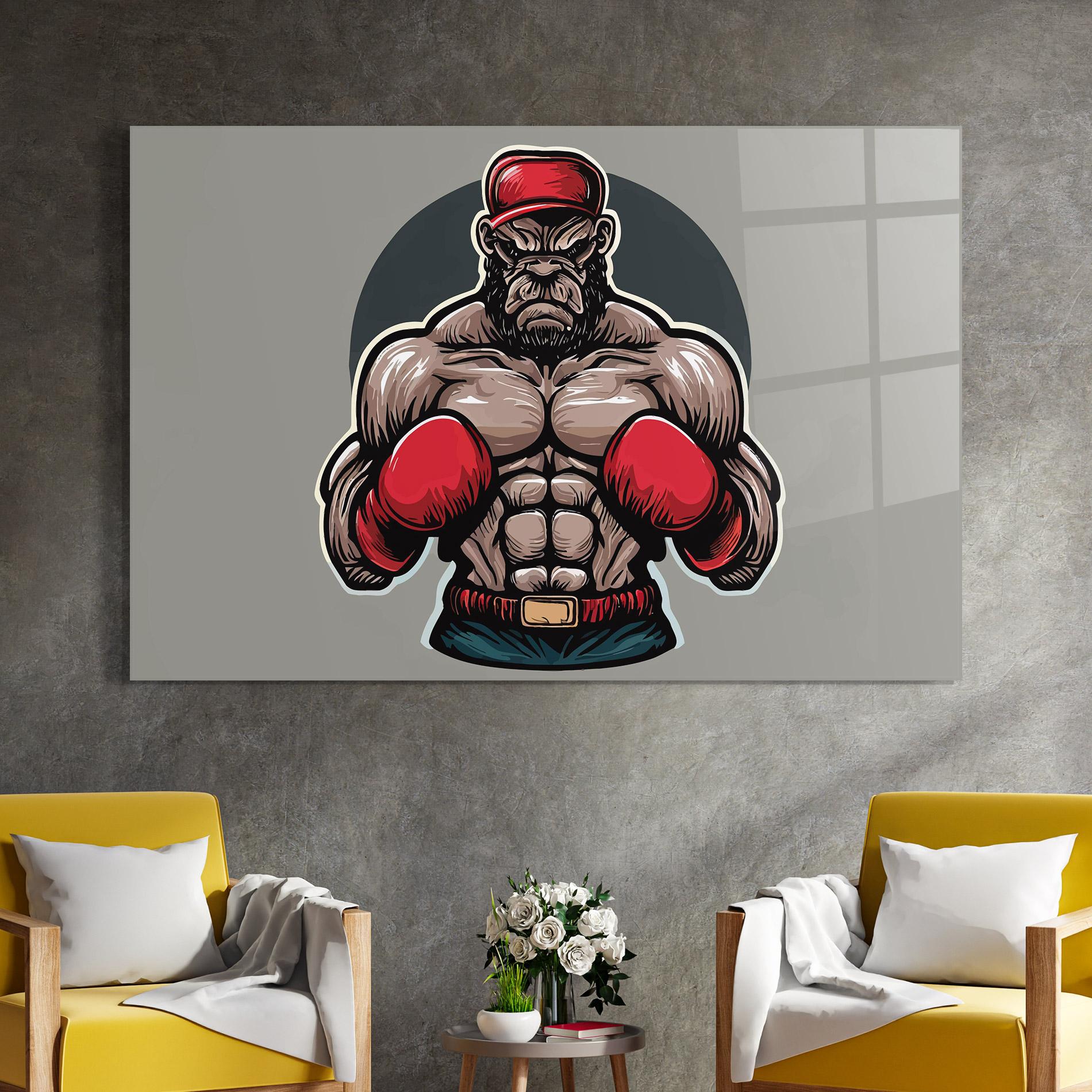 Üvegkép Boxer Character mockup 4