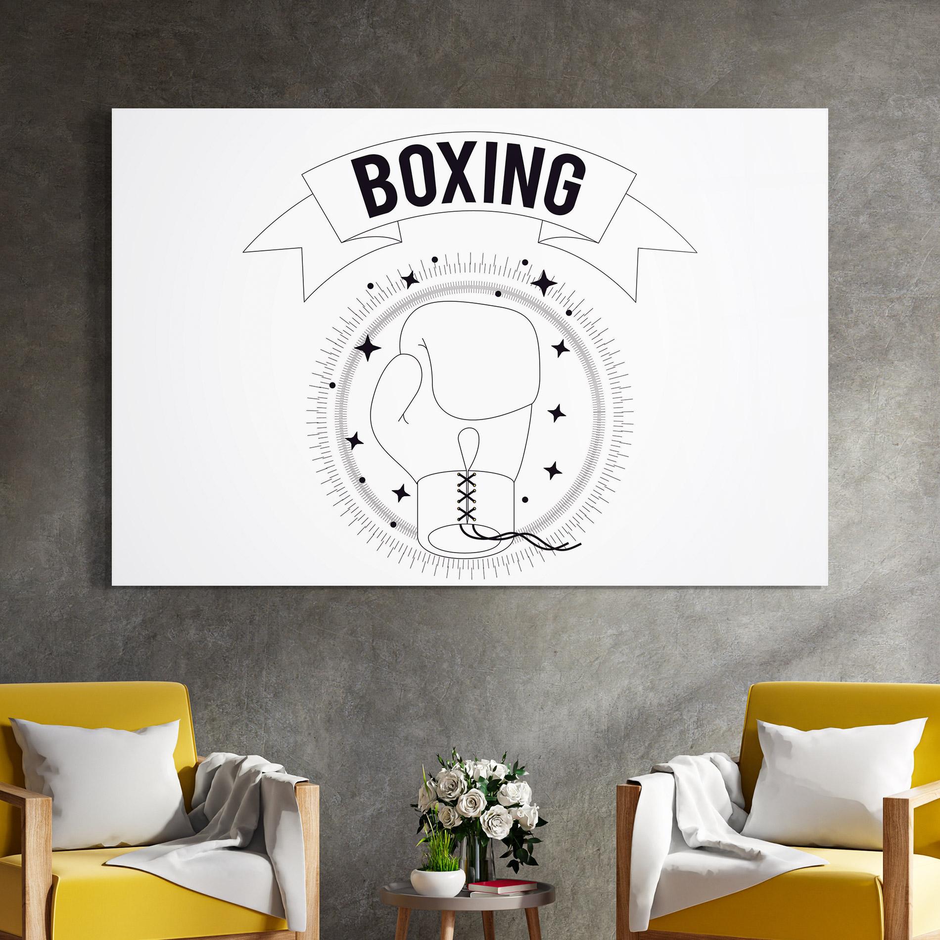 Üvegkép Boxing Line mockup 4