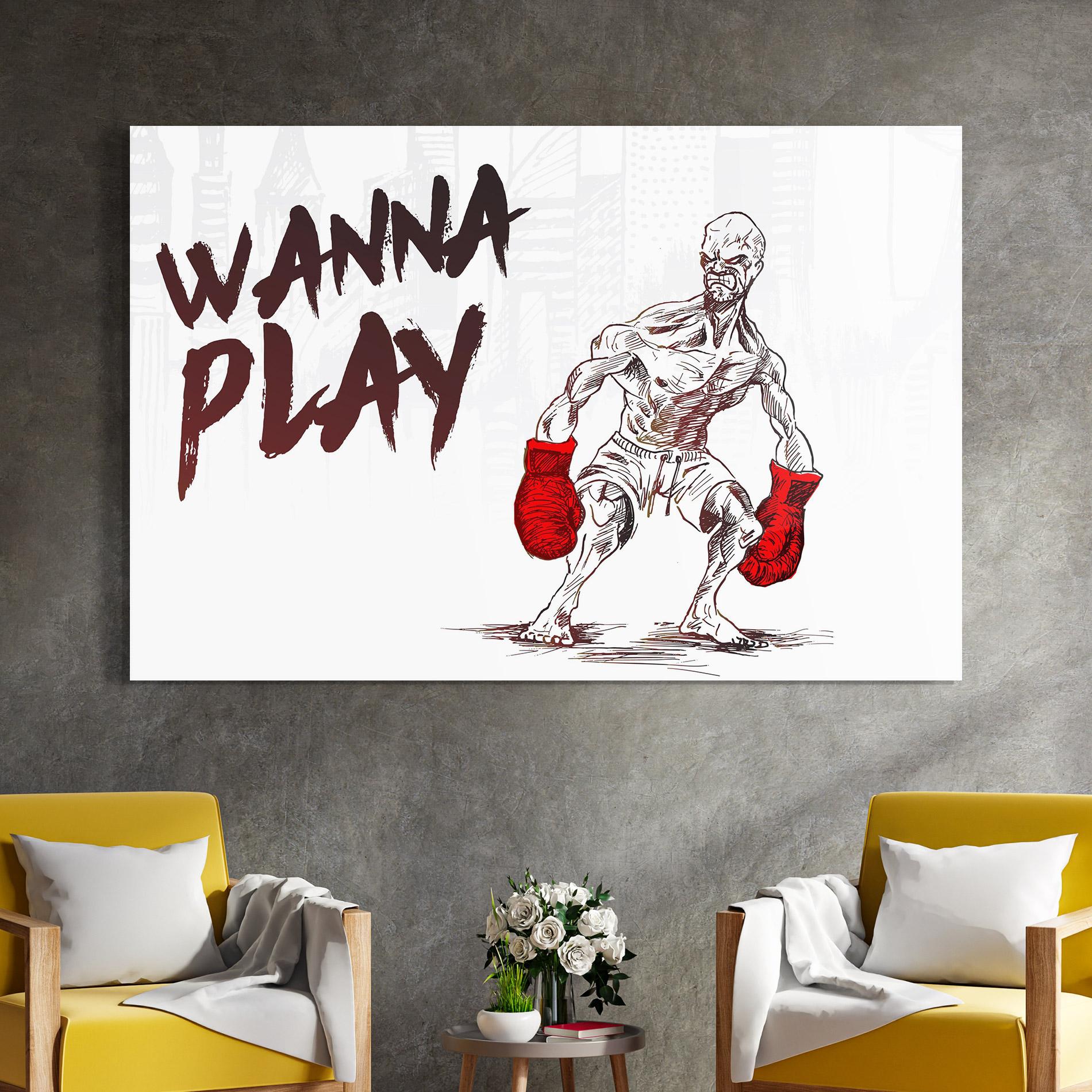 Üvegkép Wanna Play Box mockup 4