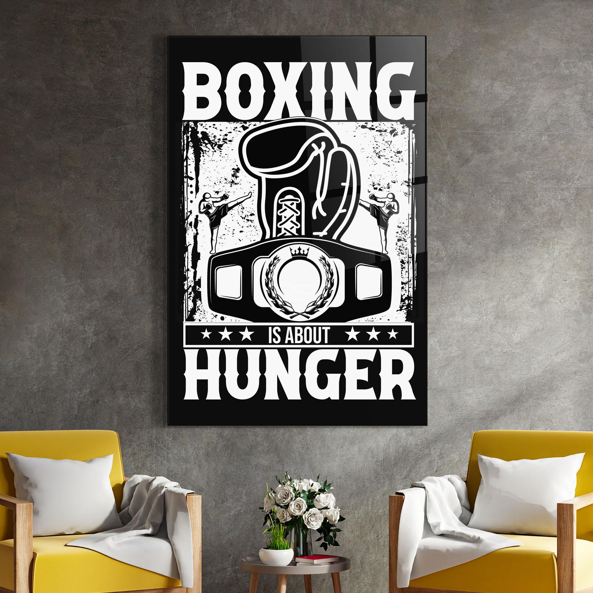 Üvegkép Boxing Hunger mockup 4