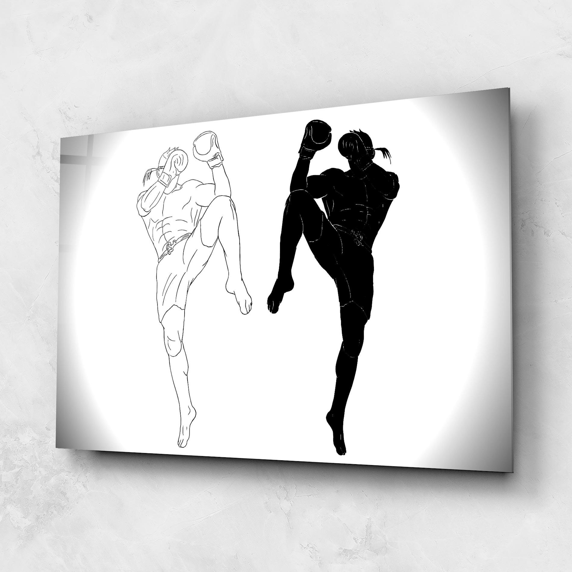 Üvegkép Box Kungfu mockup 1