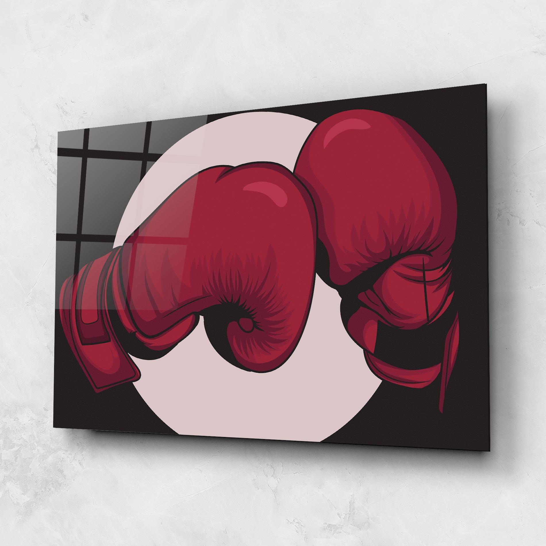 Üvegkép Boxing Cream Circle mockup 1