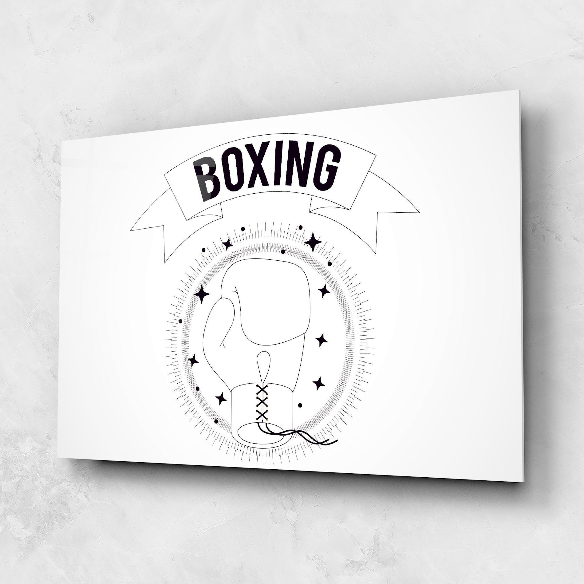 Üvegkép Boxing Line mockup 1