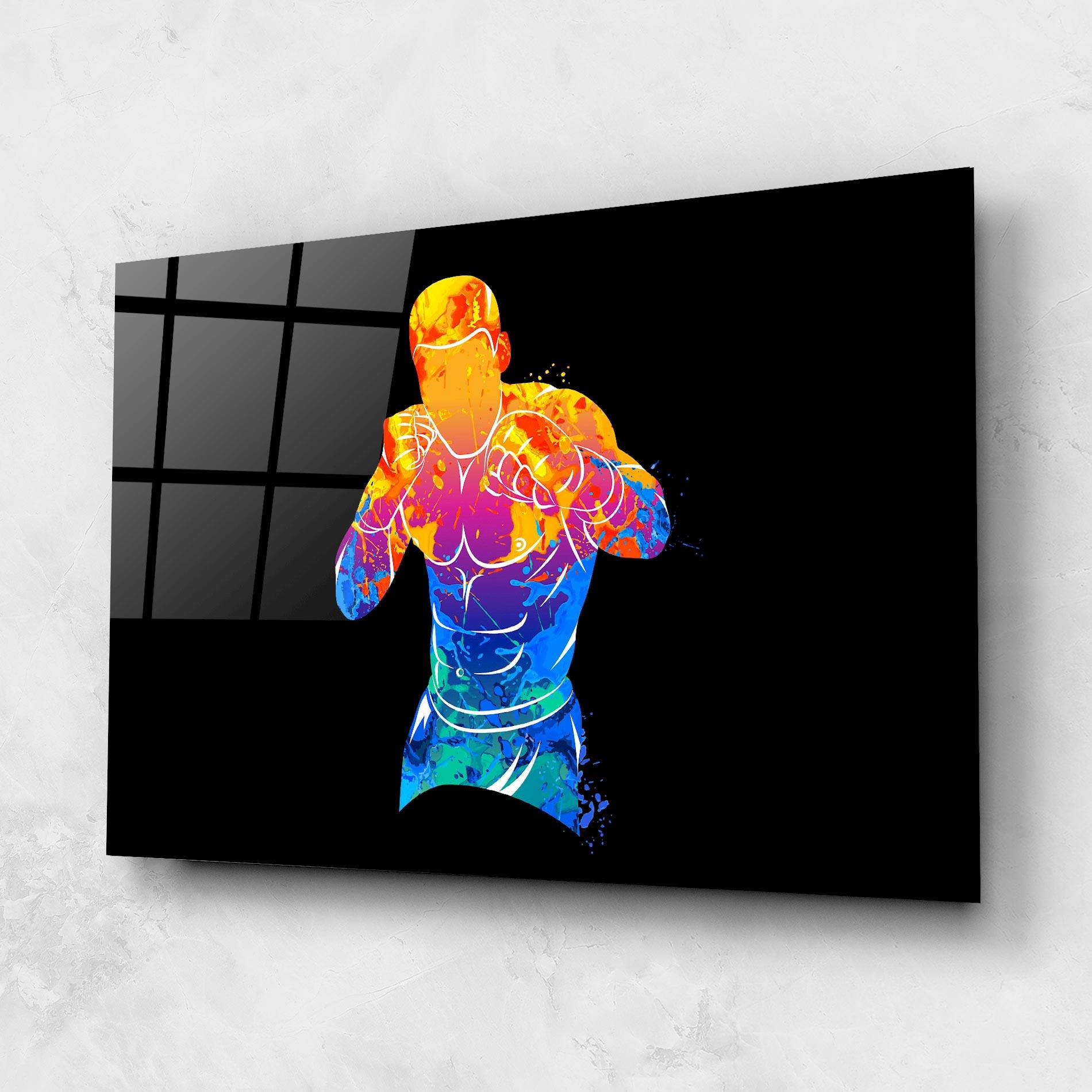 Üvegkép Colorful Box mockup 1