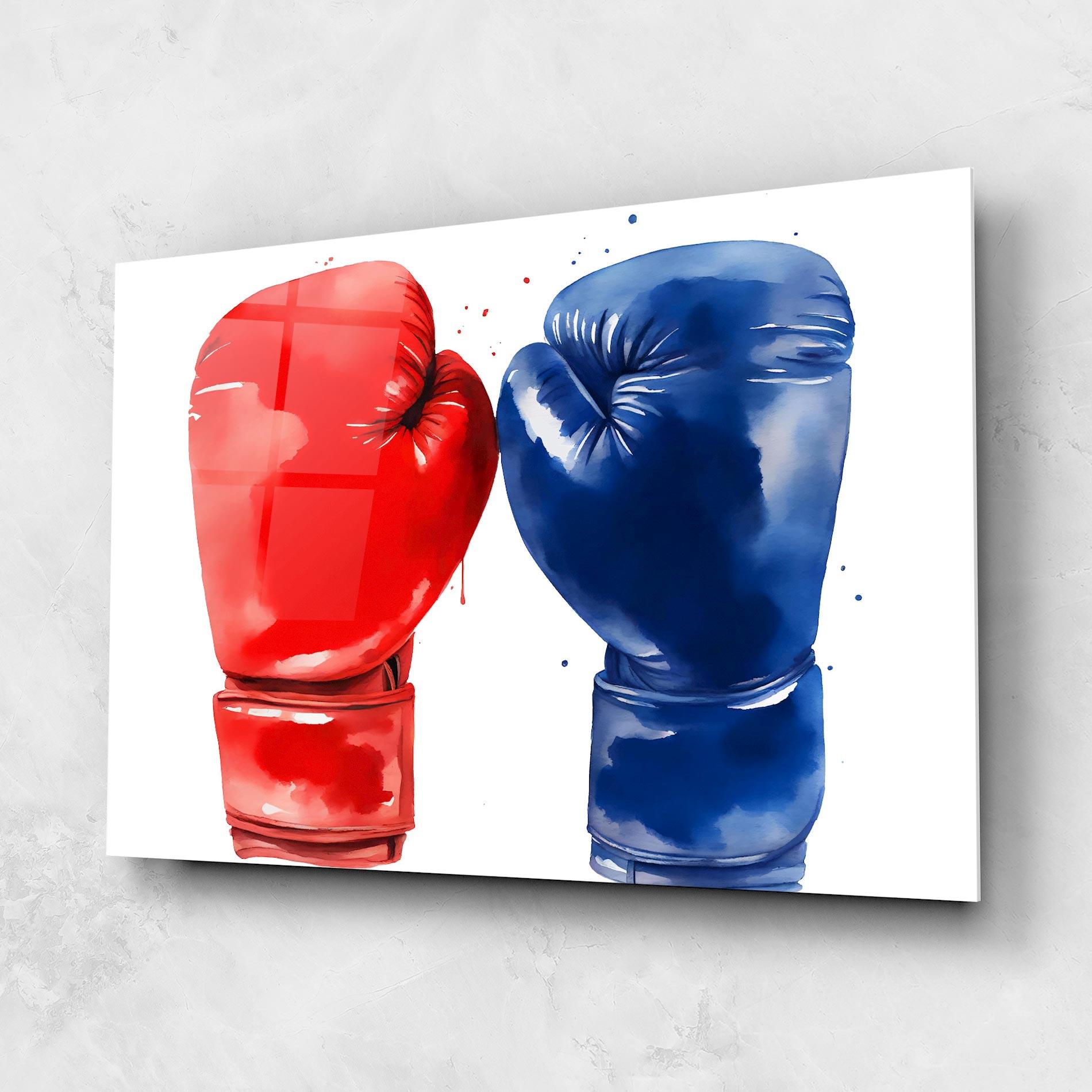 Üvegkép Red Blue Box mockup 1