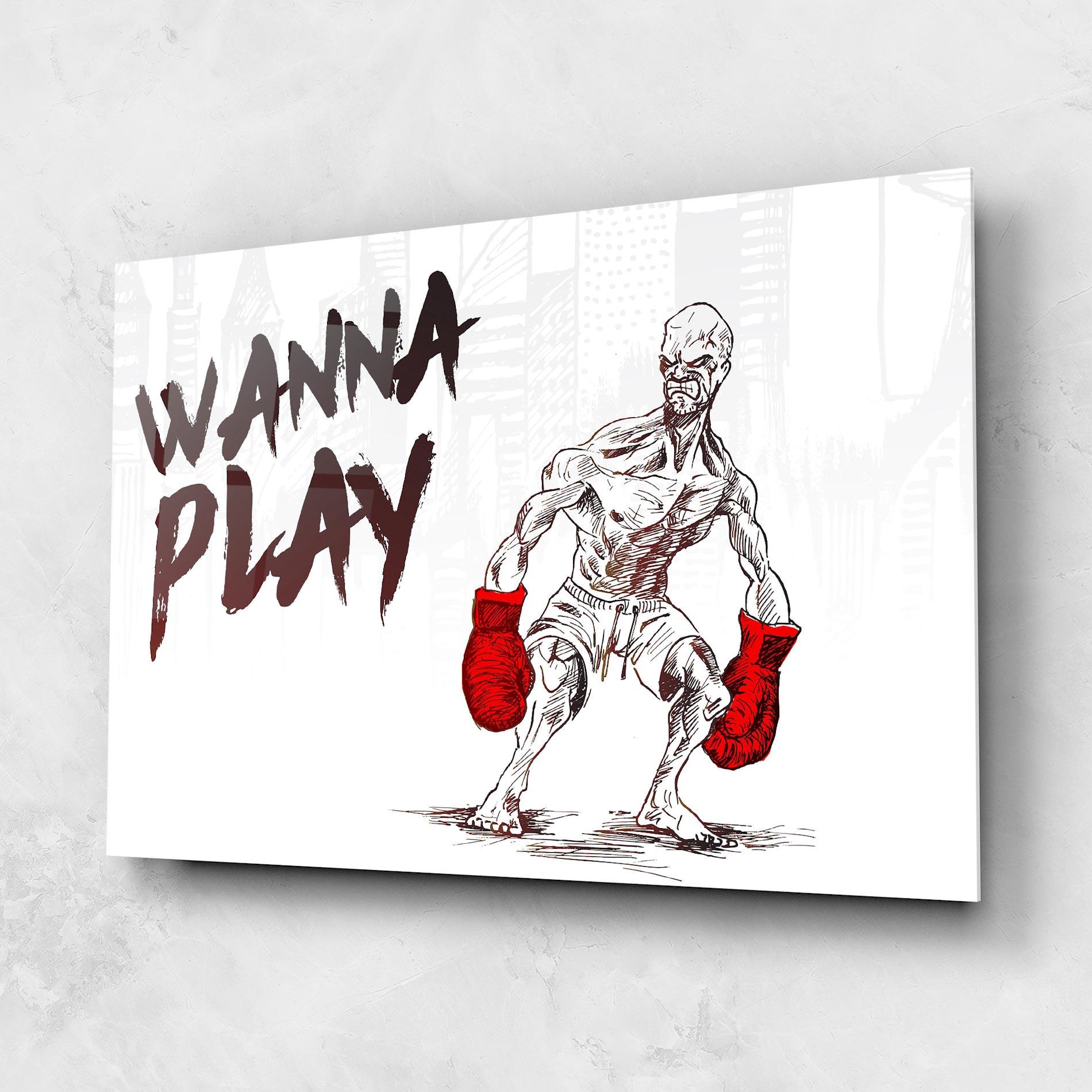Üvegkép Wanna Play Box mockup 1