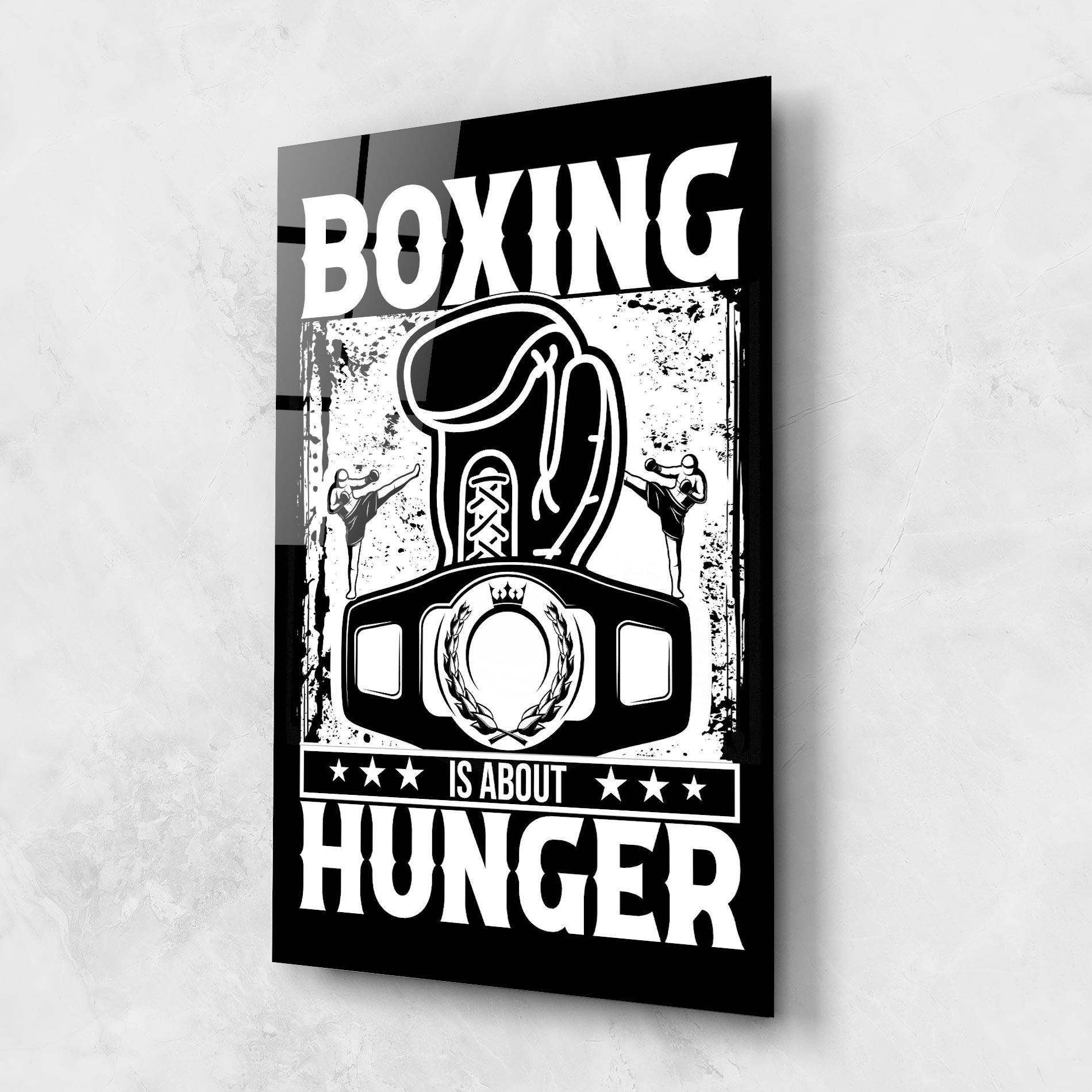 Üvegkép Boxing Hunger mockup 1