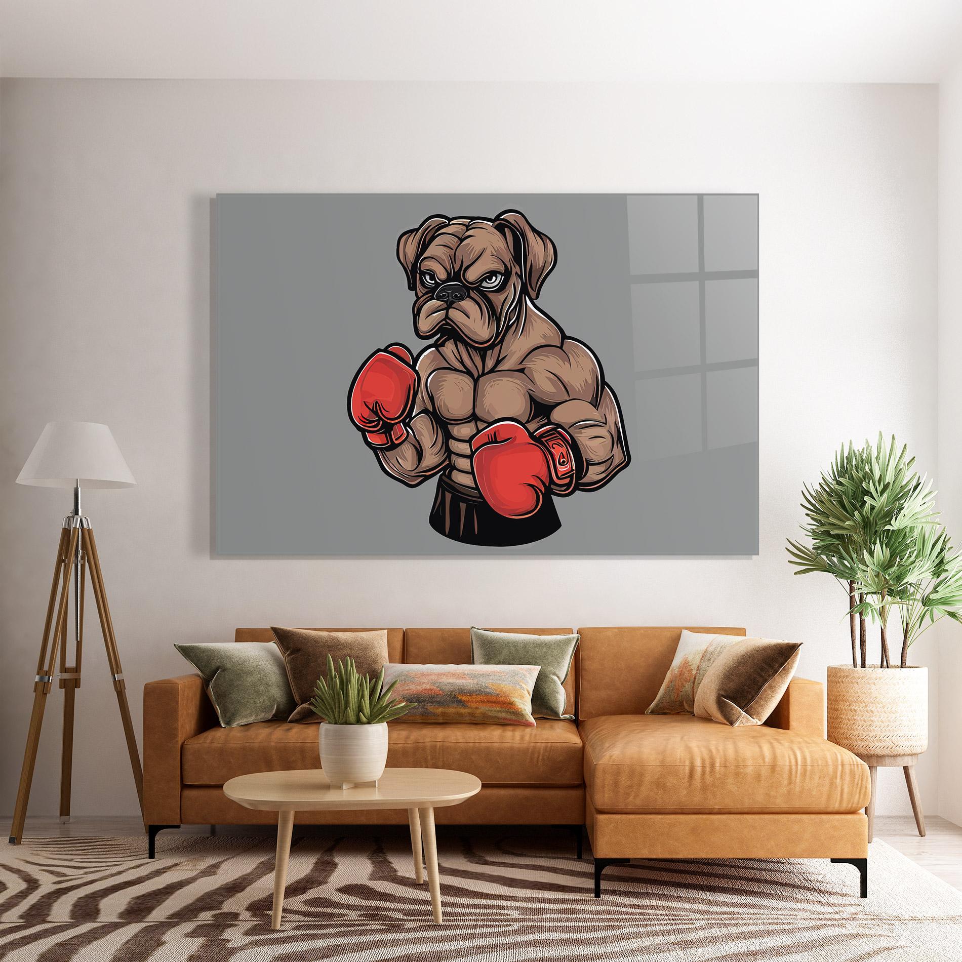 Üvegkép Boxer Dog mockup 7