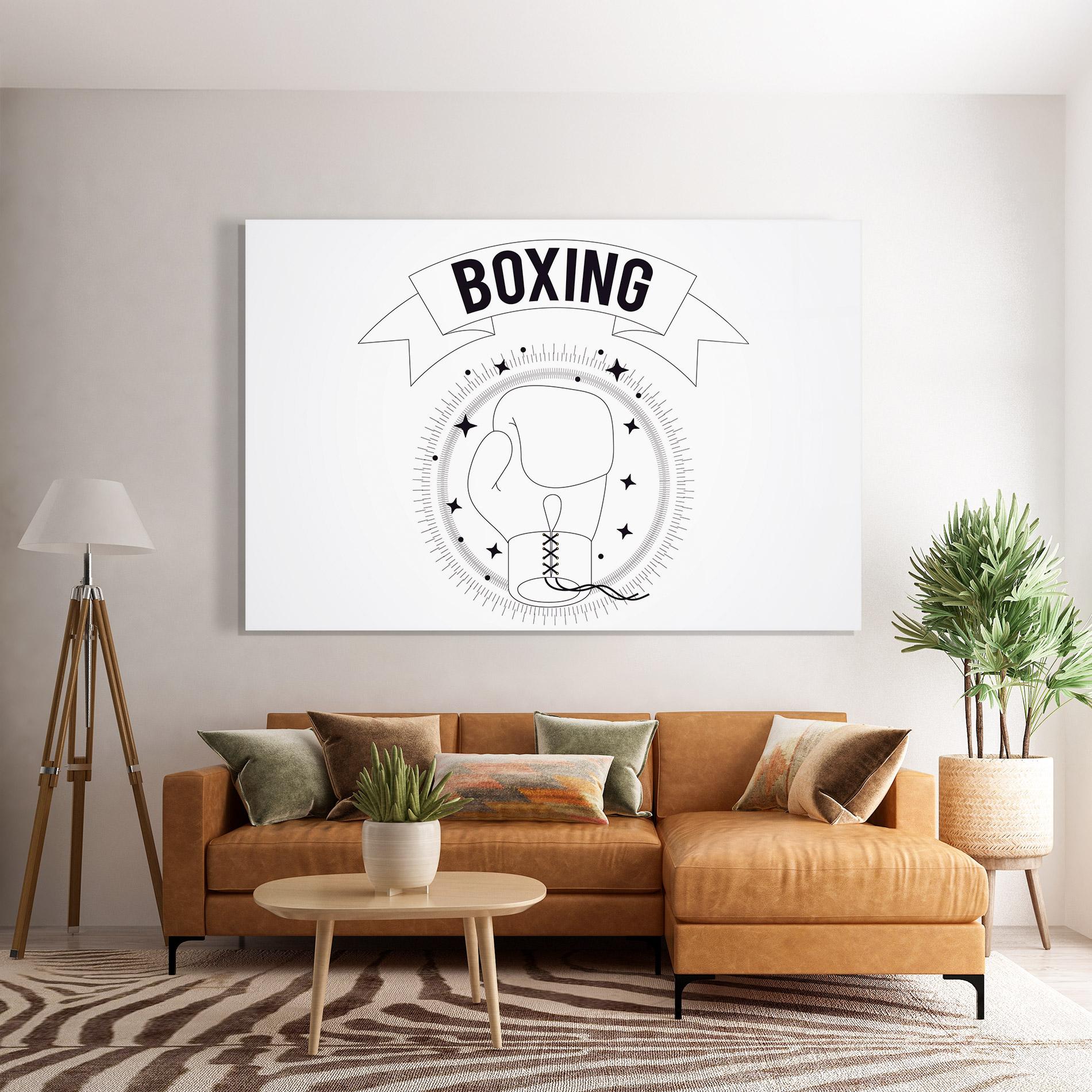 Üvegkép Boxing Line mockup 7