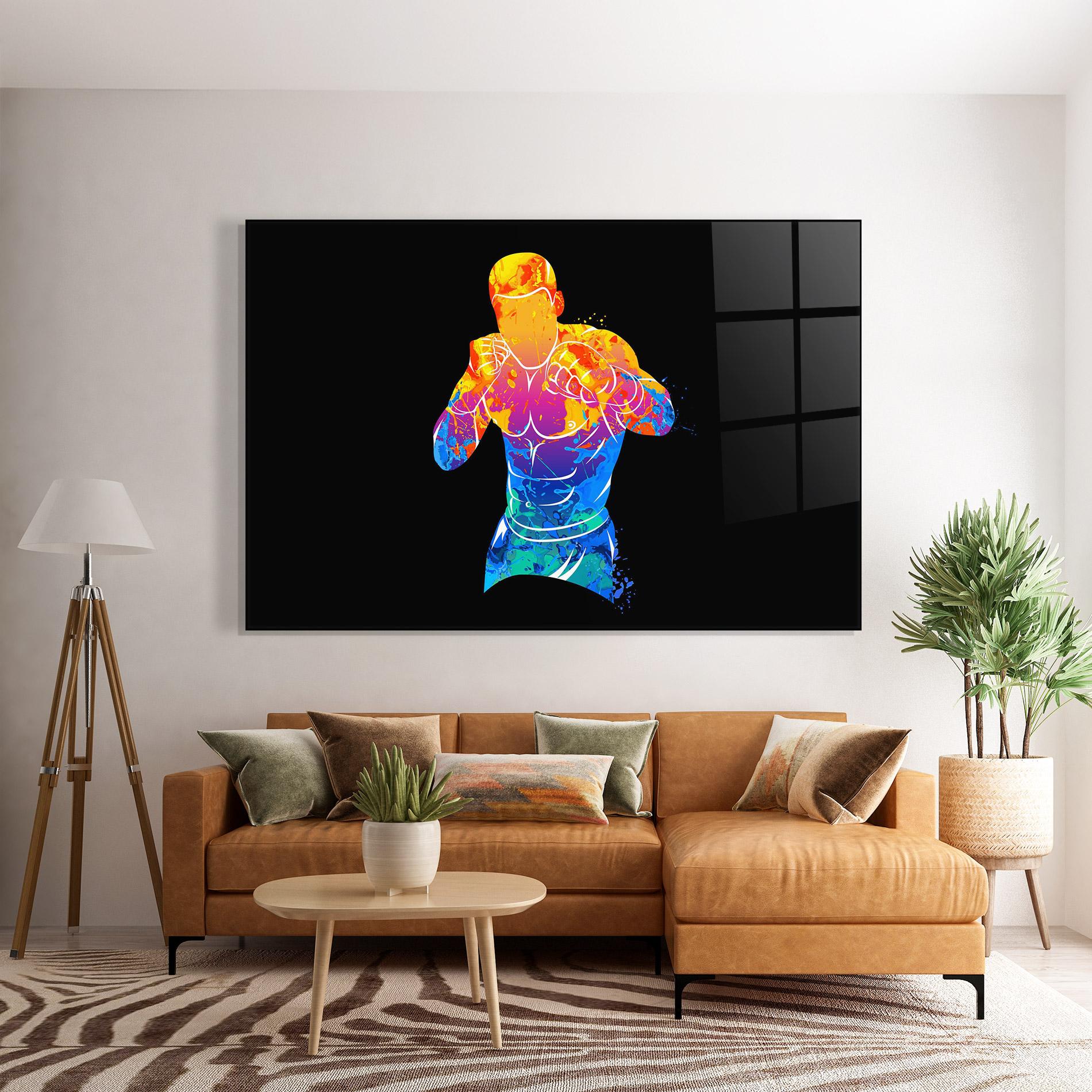 Üvegkép Colorful Box mockup 7