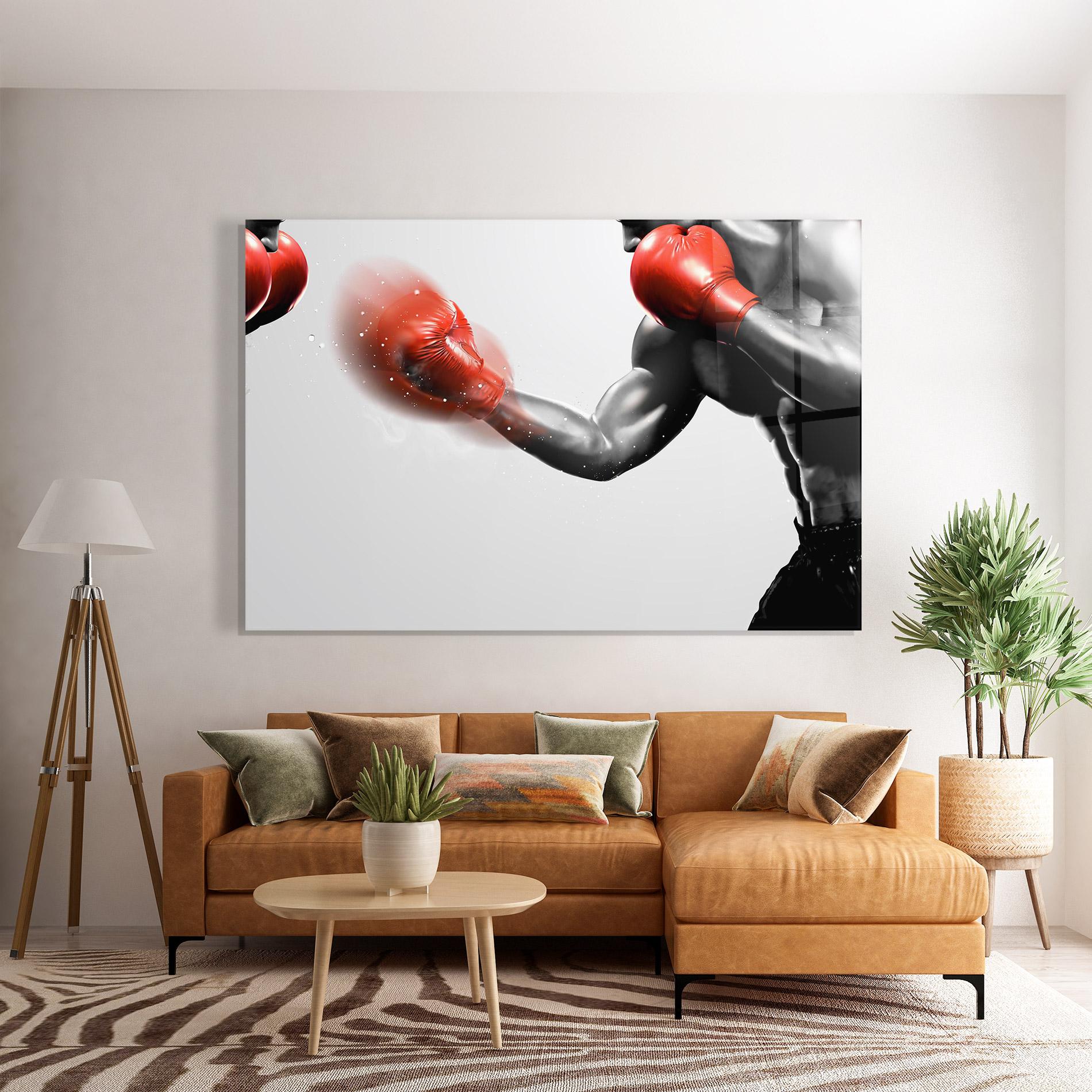 Üvegkép Red Smoke Box mockup 7