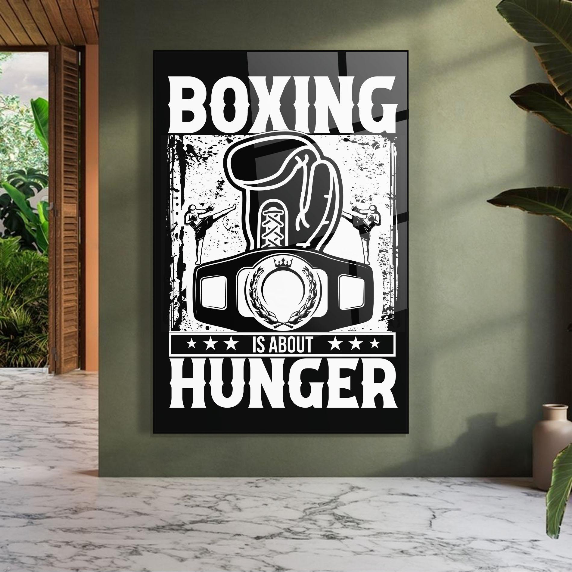 Üvegkép Boxing Hunger mockup 7