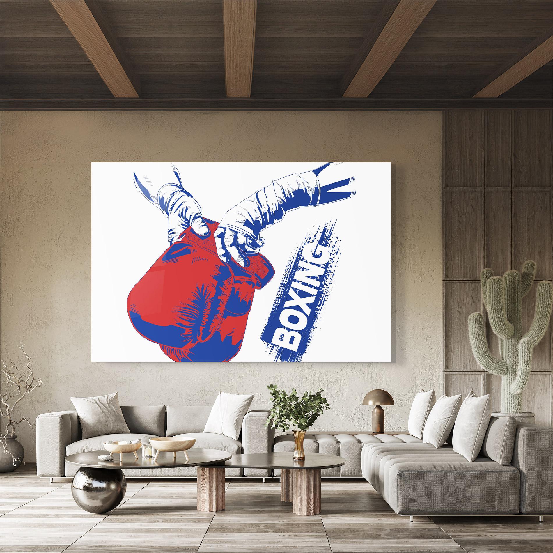 Üvegkép Boxing Blue mockup 8