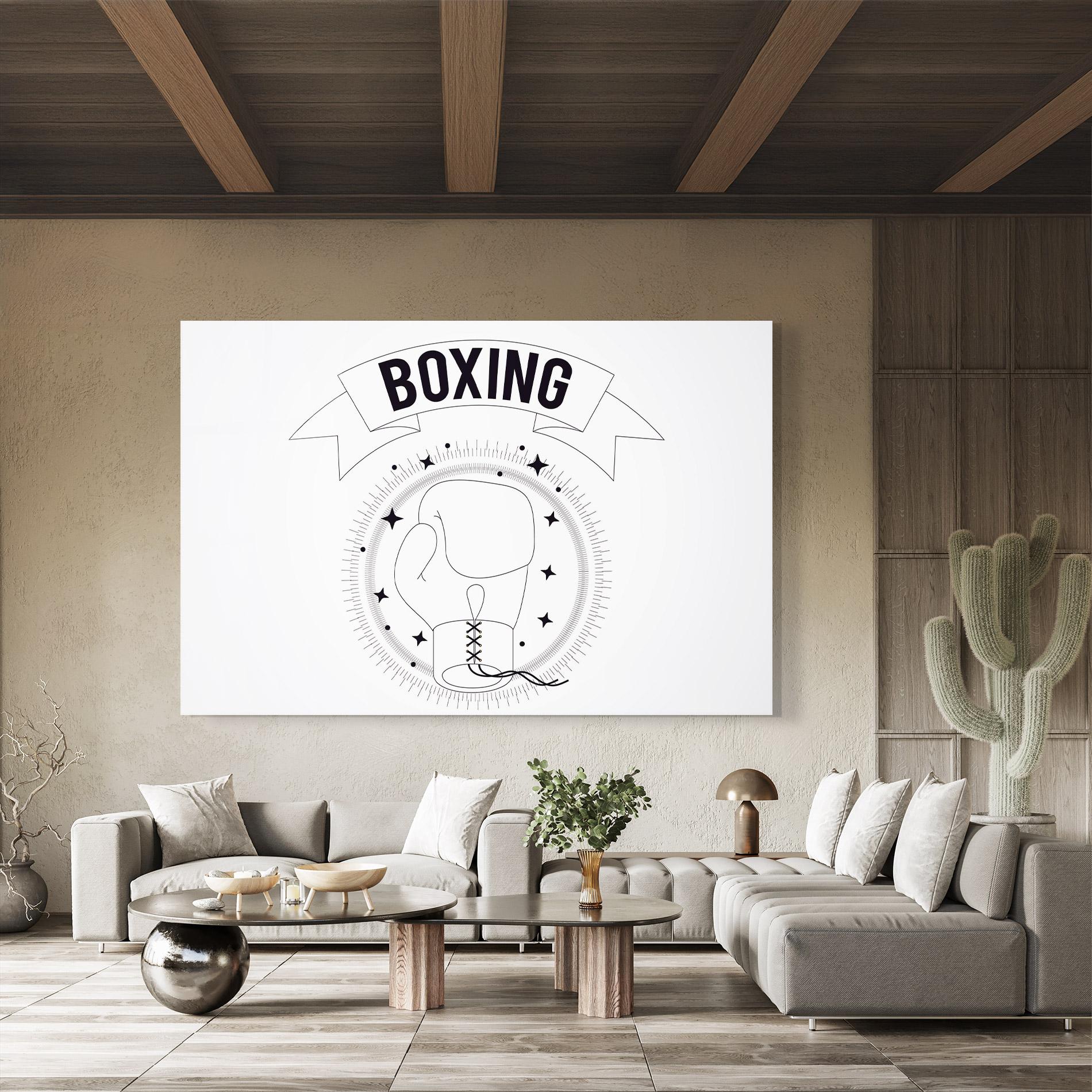 Üvegkép Boxing Line mockup 8