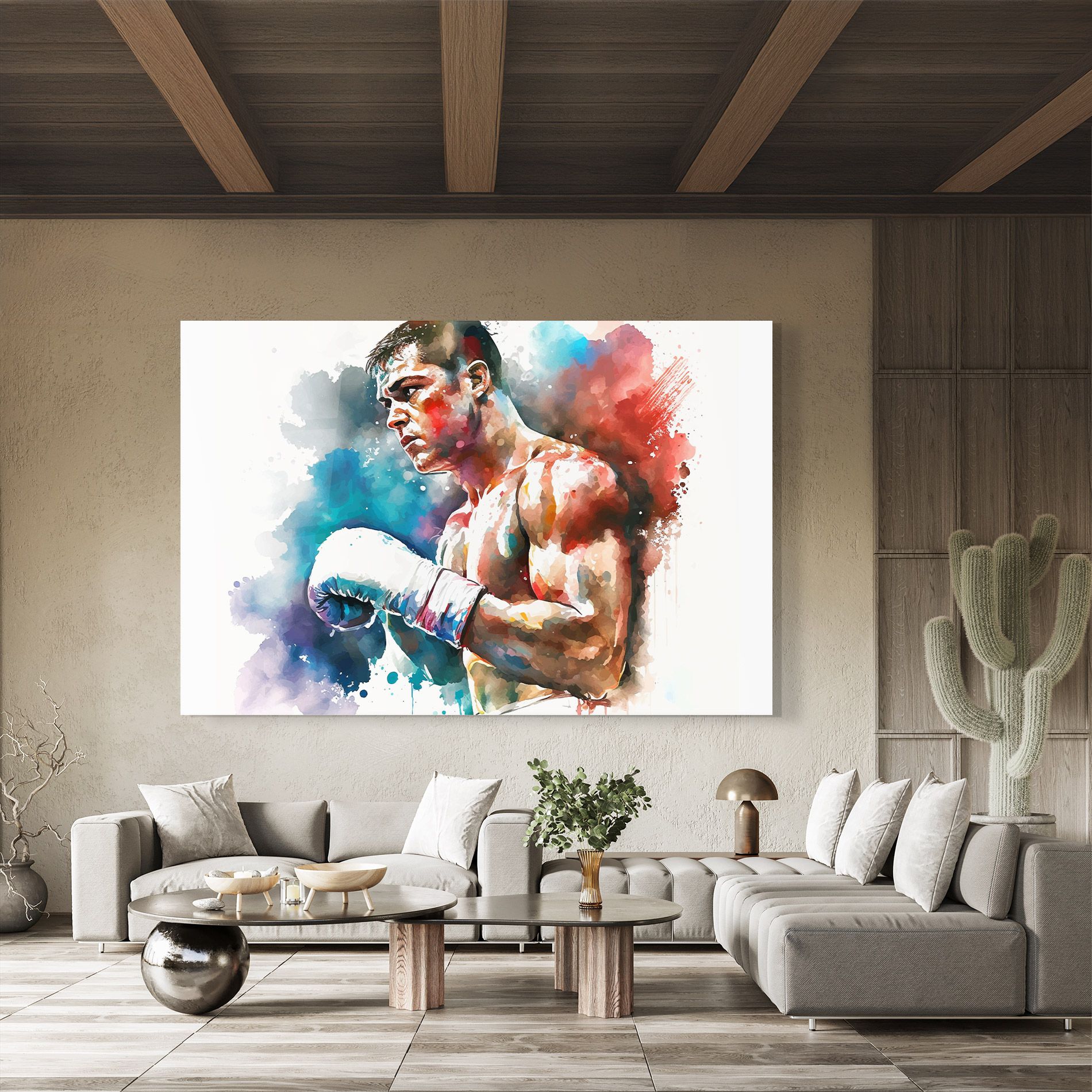 Boxing Red Blue mockup 8