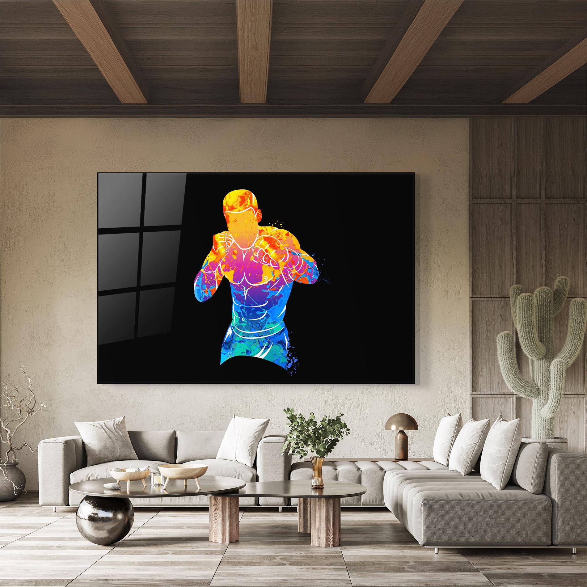 Üvegkép Colorful Box mockup 8