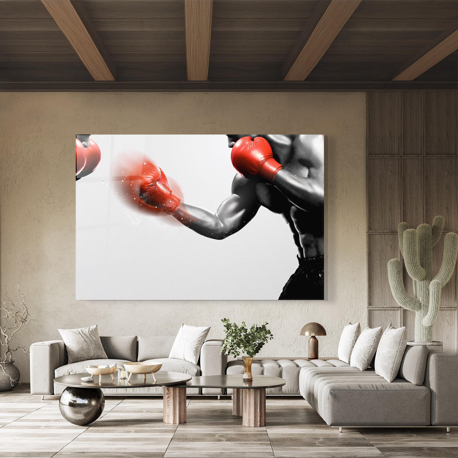 Üvegkép Red Smoke Box mockup 8