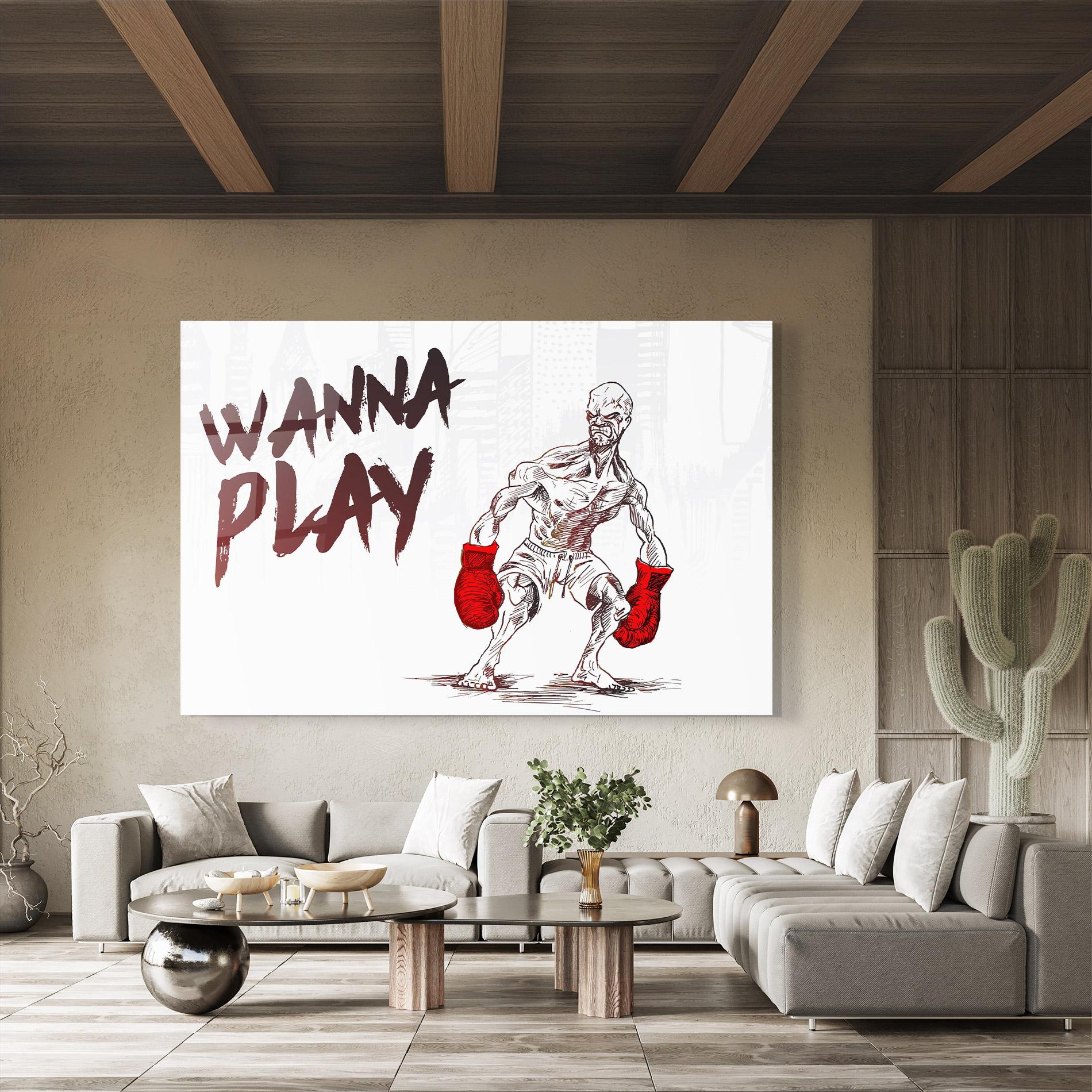 Üvegkép Wanna Play Box mockup 8