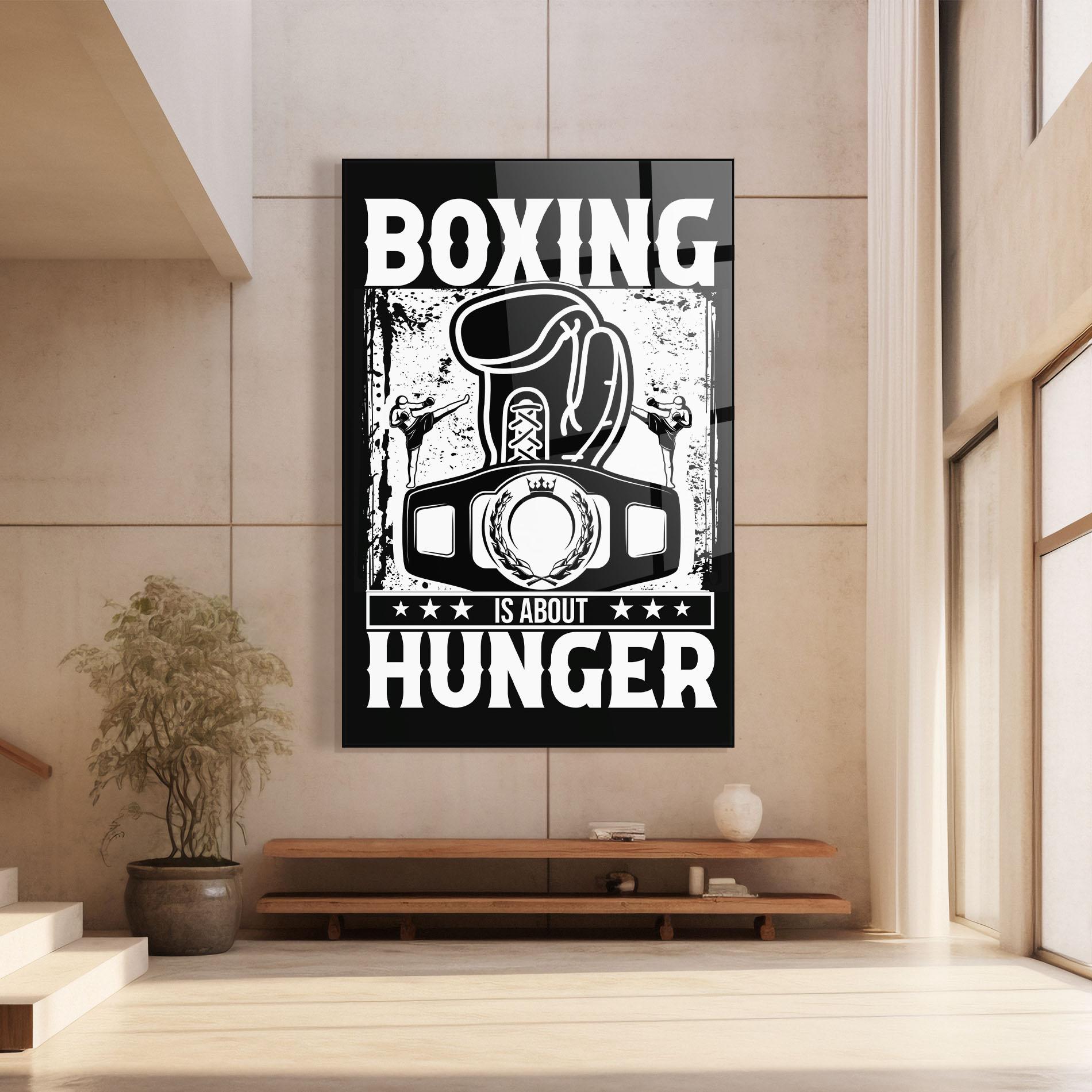 Üvegkép Boxing Hunger mockup 8