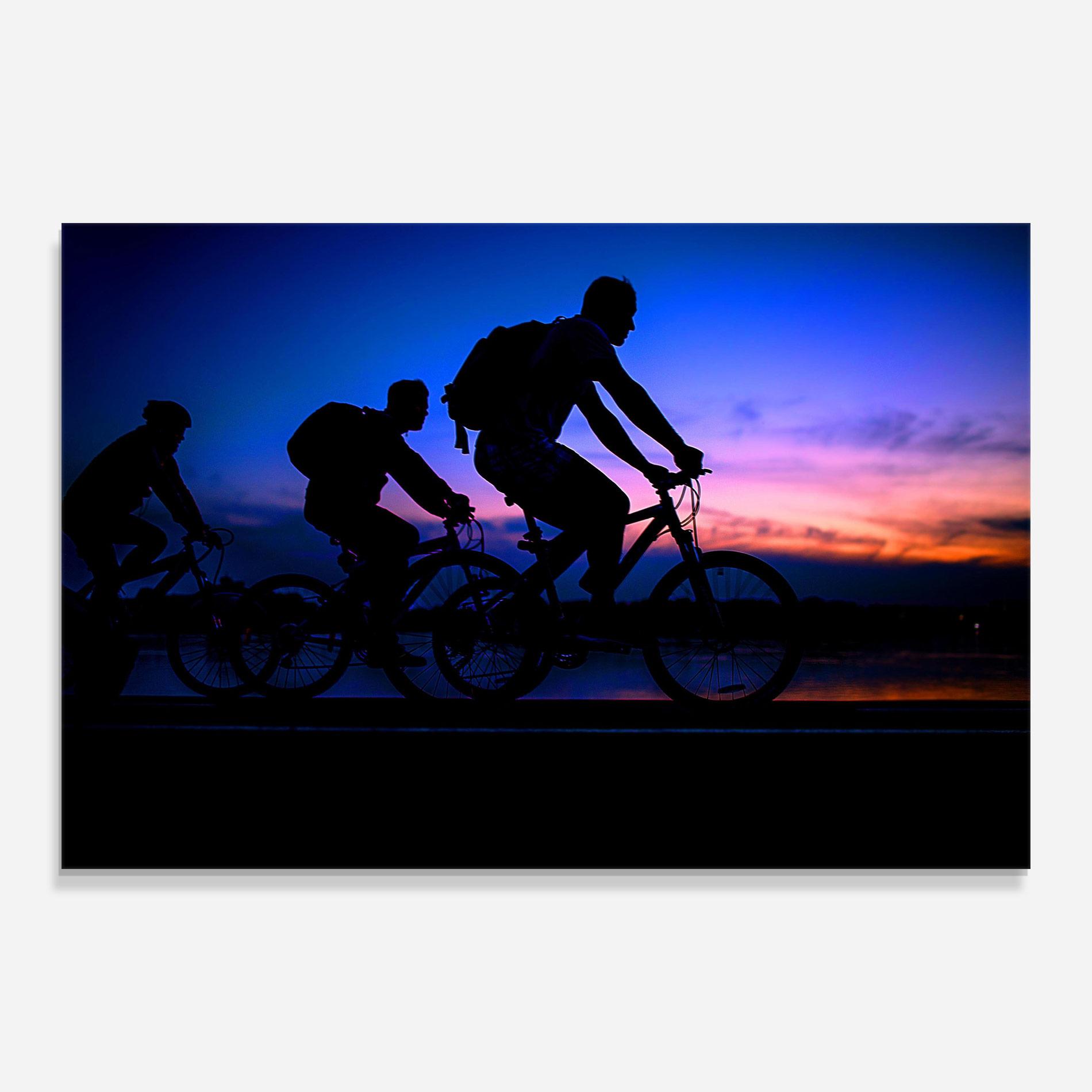 Üvegkép Dark Blue Sky Shilouette mockup 0