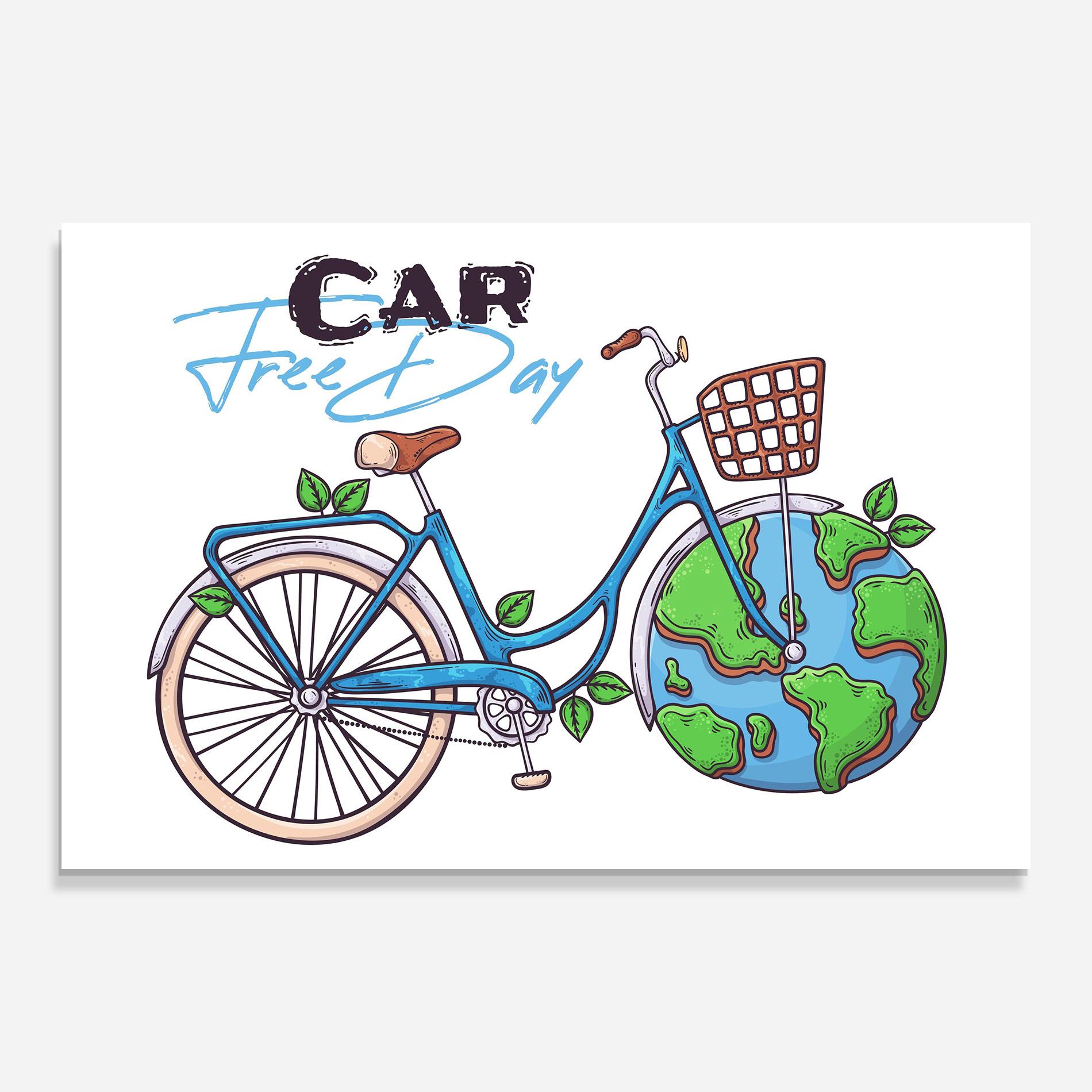 Üvegkép Free Day Bike mockup 0