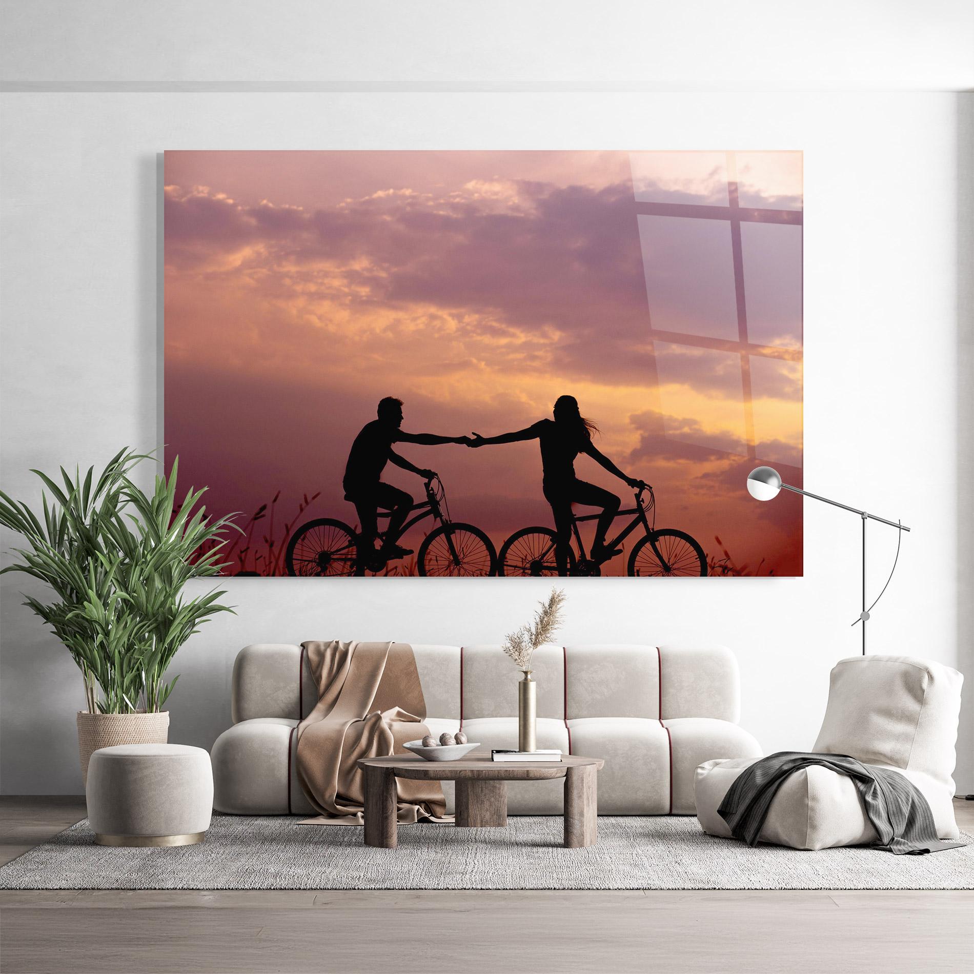 Üvegkép Bike Couple mockup 9