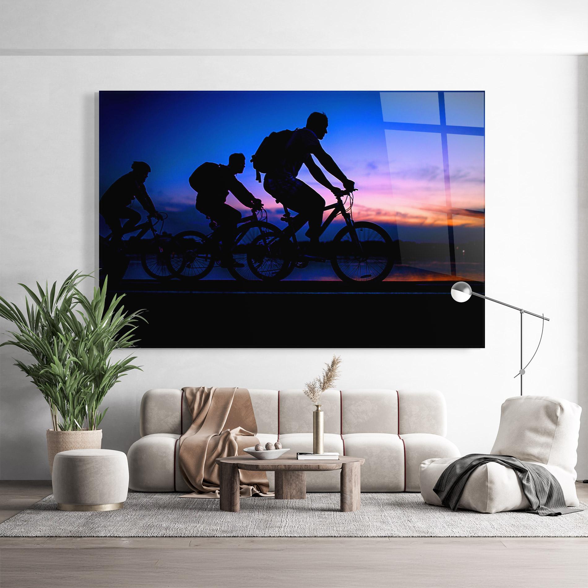 Üvegkép Dark Blue Sky Shilouette mockup 9