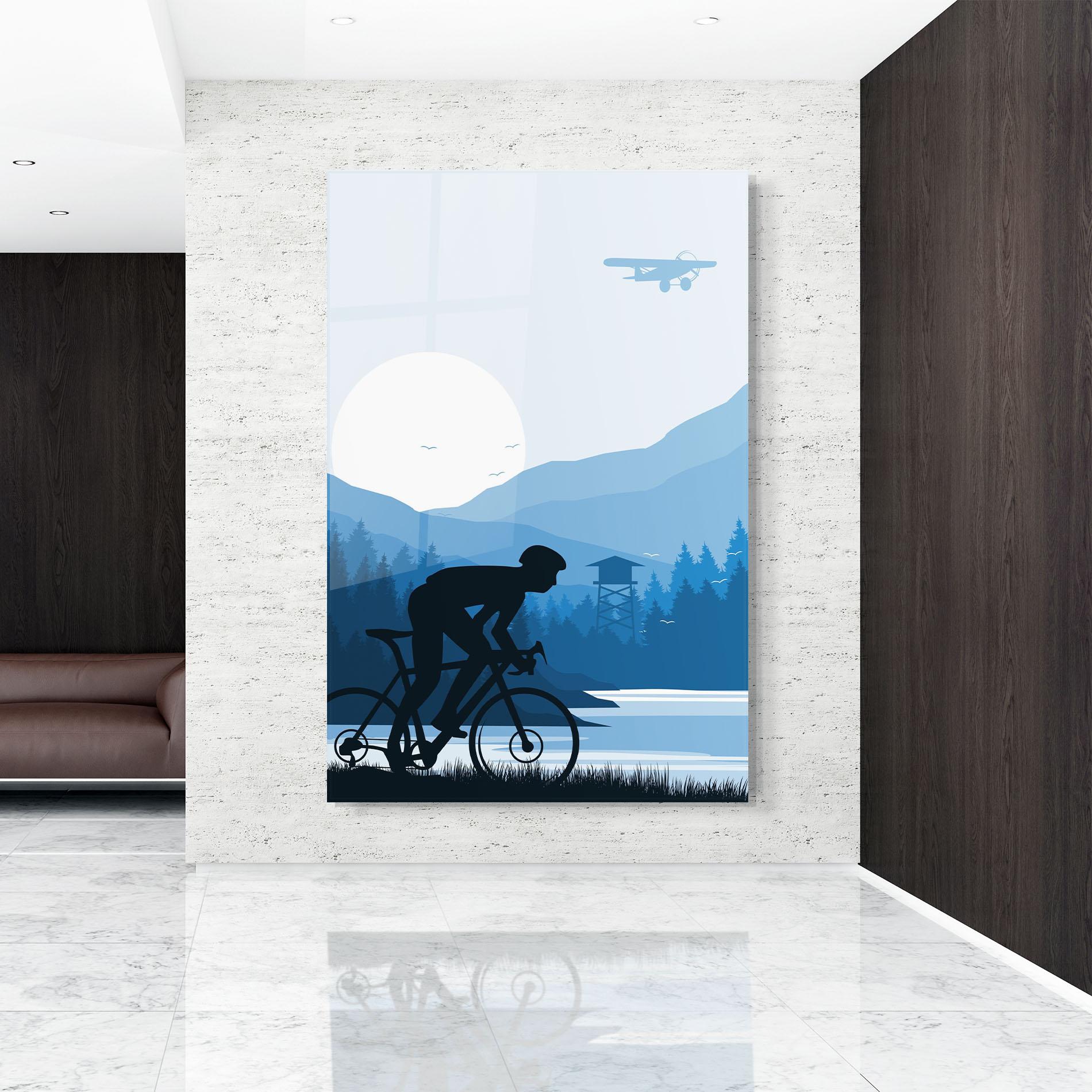 Üvegkép Blue Light Bike mockup 9