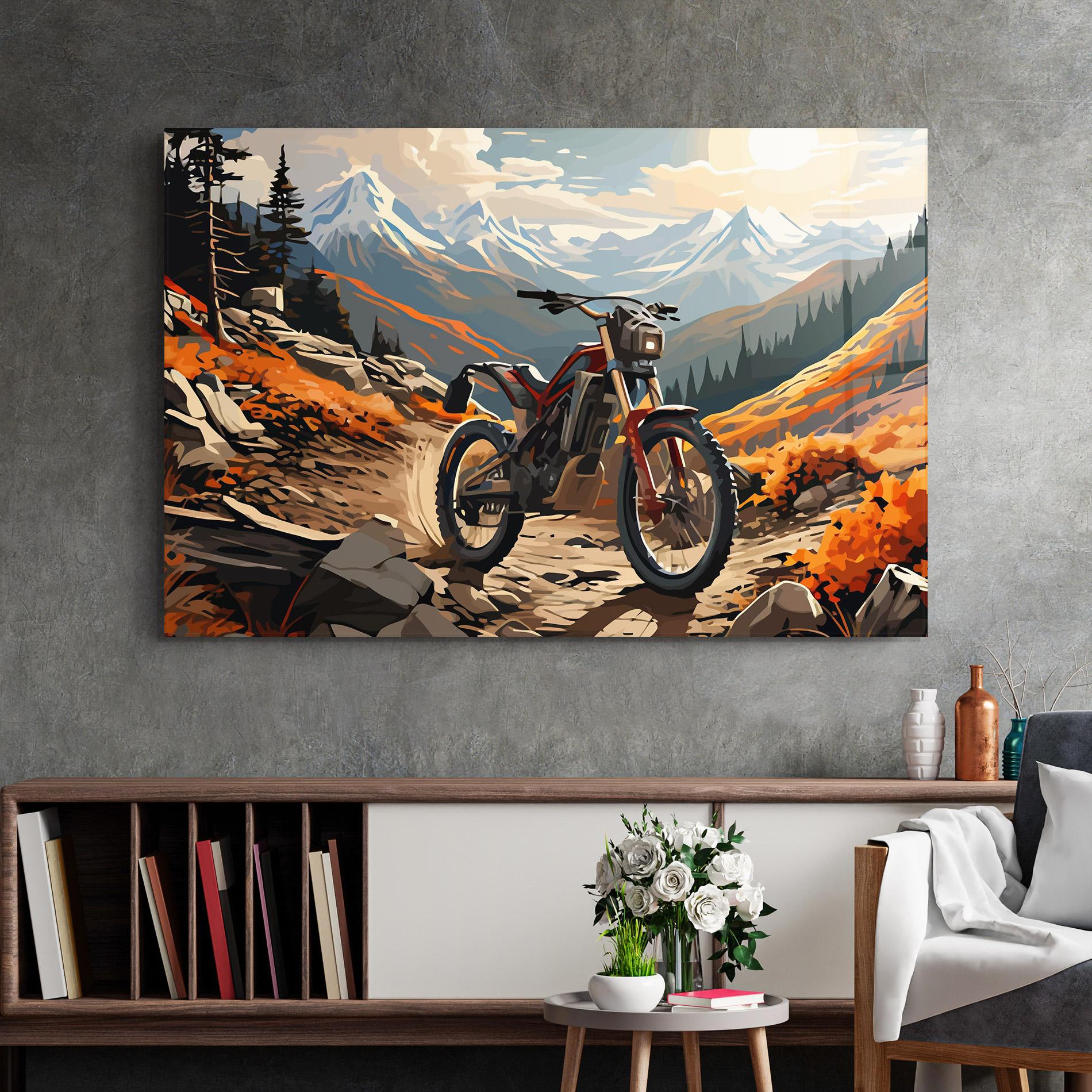 Üvegkép Bike Mountain mockup 2
