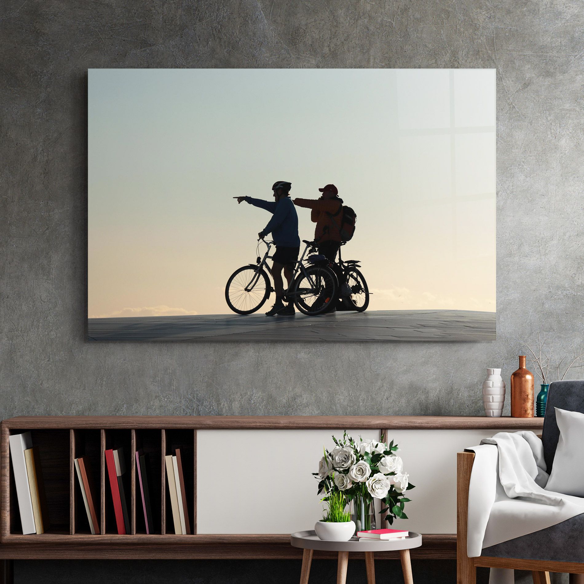 Bike Pointing Shilouette mockup 2