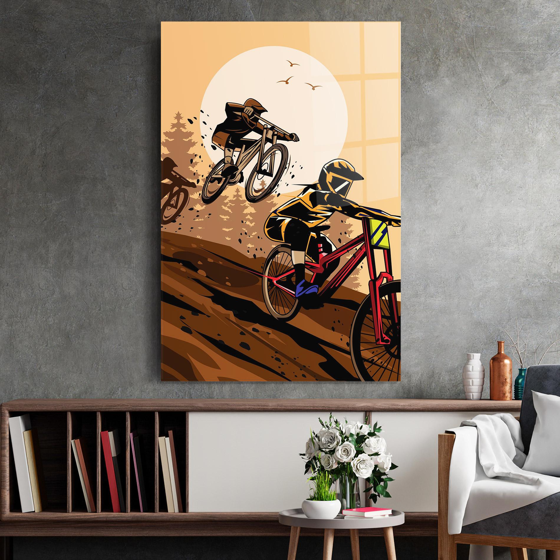 Üvegkép Downhill Bike mockup 2