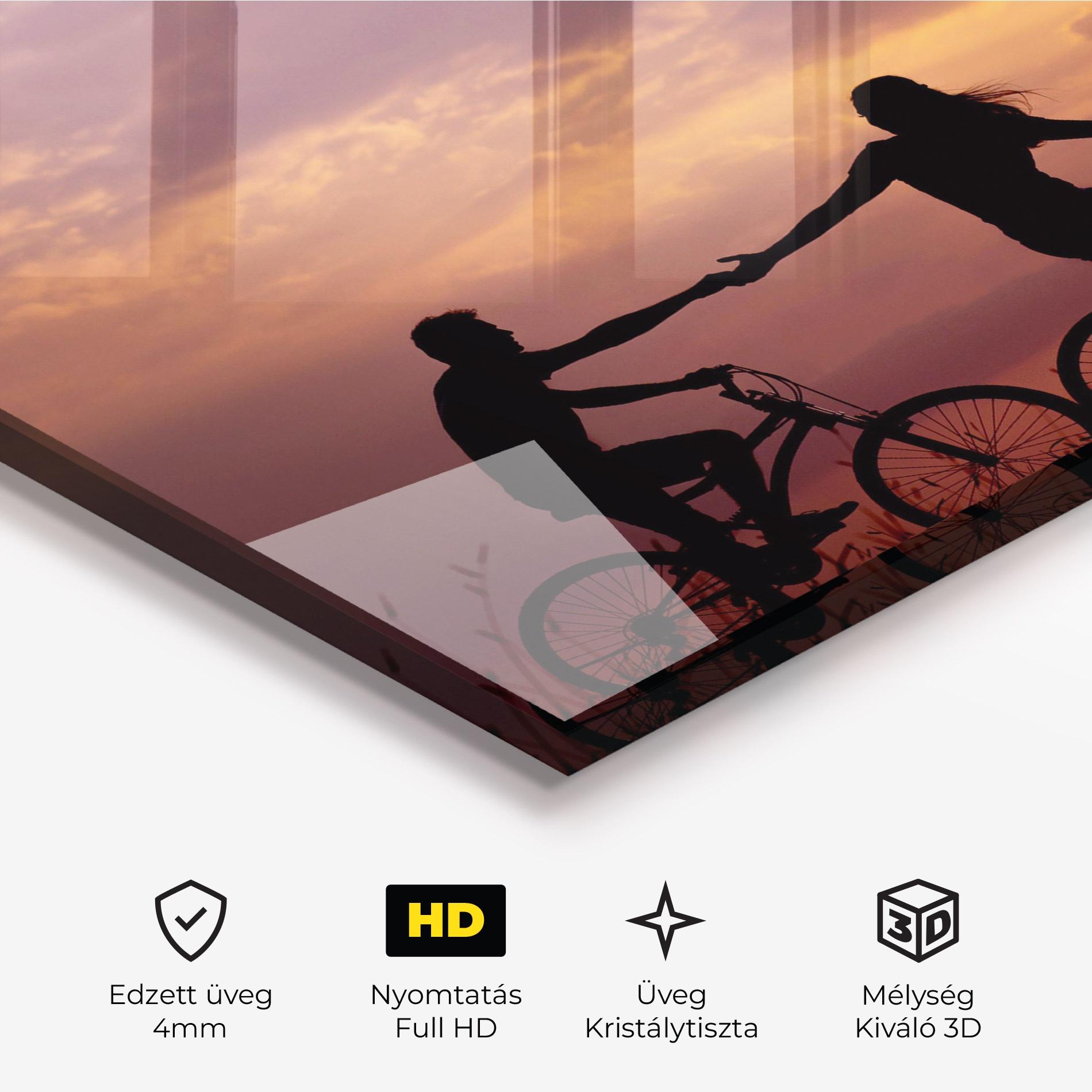 Üvegkép Bike Couple mockup 3