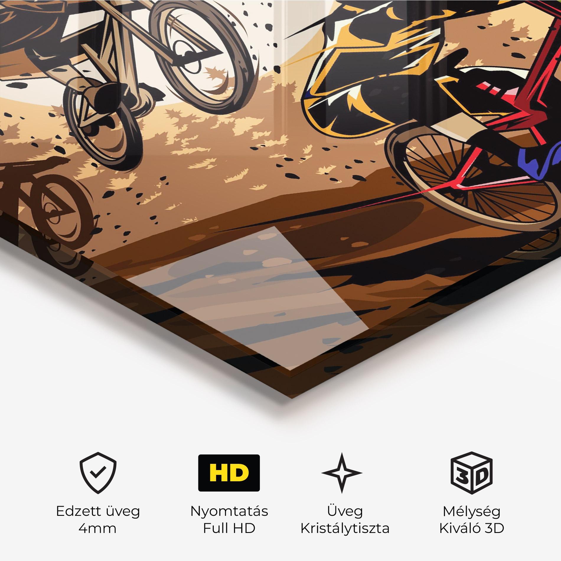Üvegkép Downhill Bike mockup 3