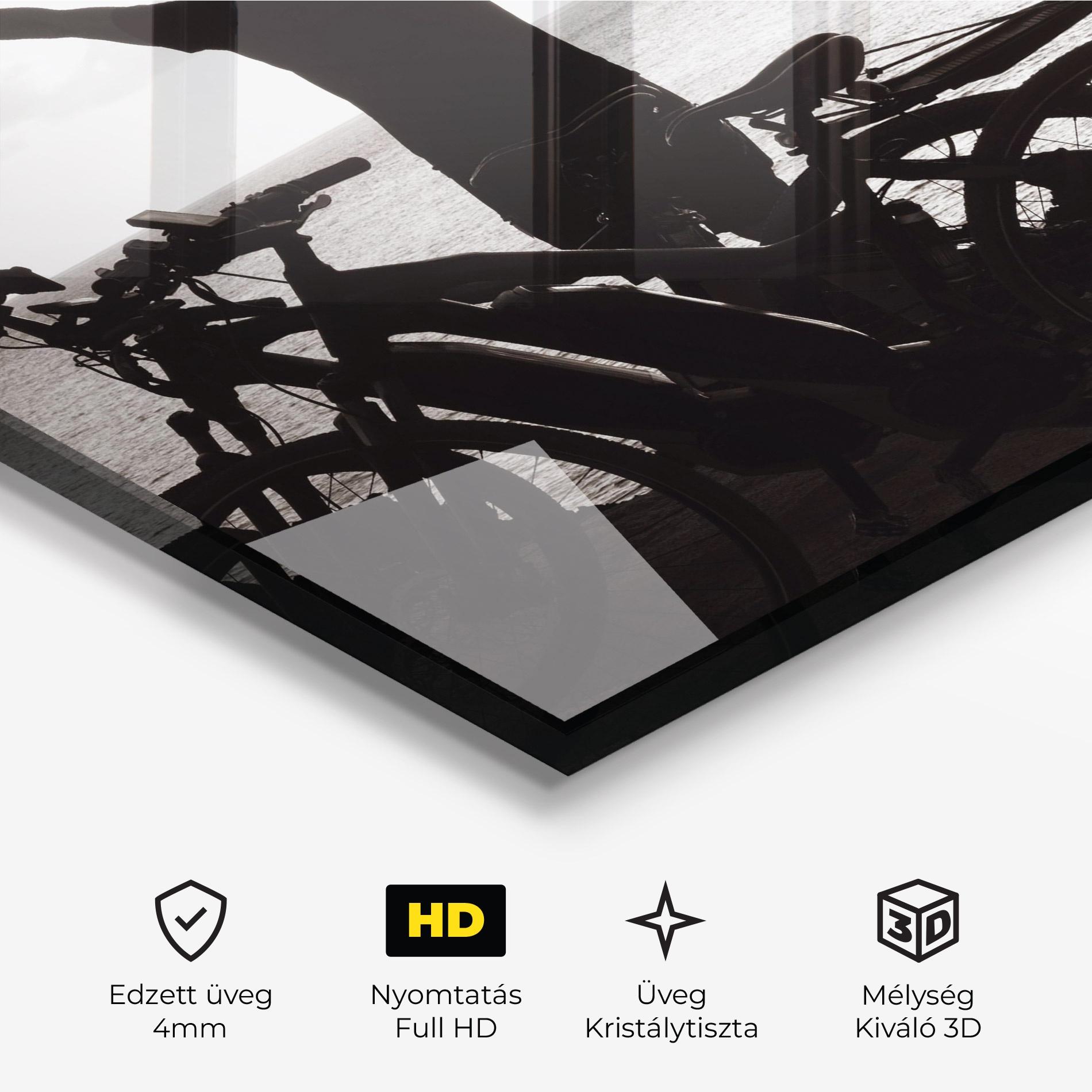 Üvegkép Facing Sea Woman mockup 3