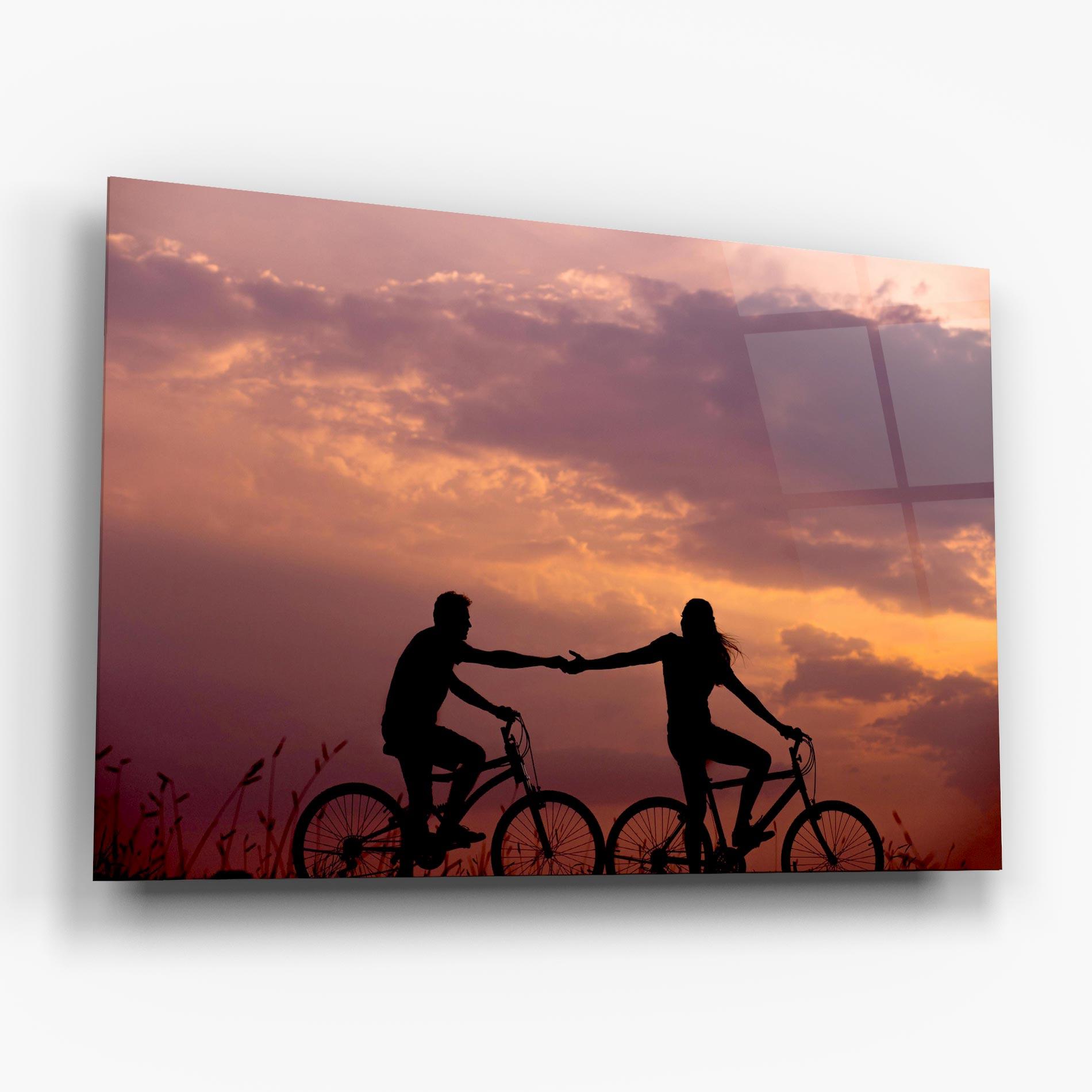 Üvegkép Bike Couple mockup 6