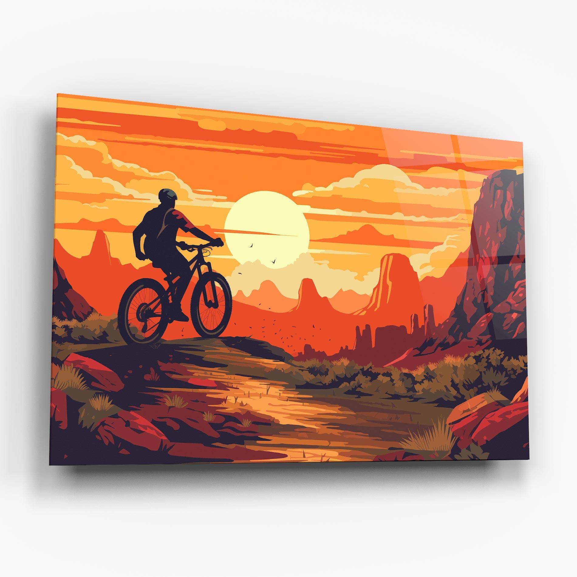 Üvegkép Bike Mountain View mockup 6