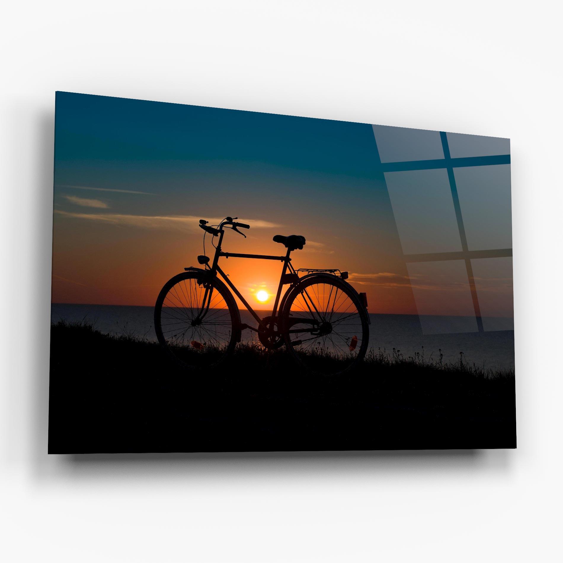Üvegkép Bike Silhouette mockup 6