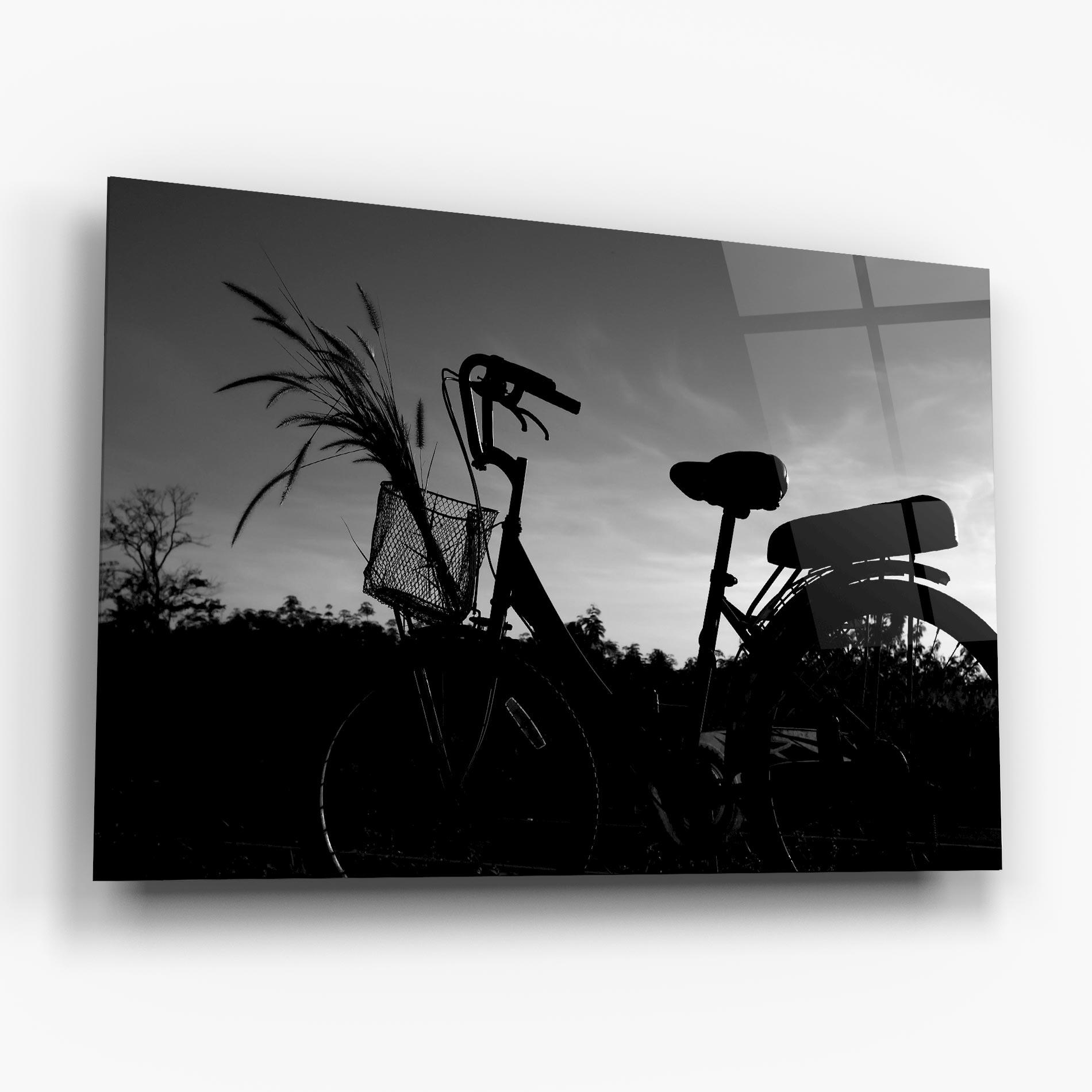 Üvegkép Black Bike Shilouette mockup 6