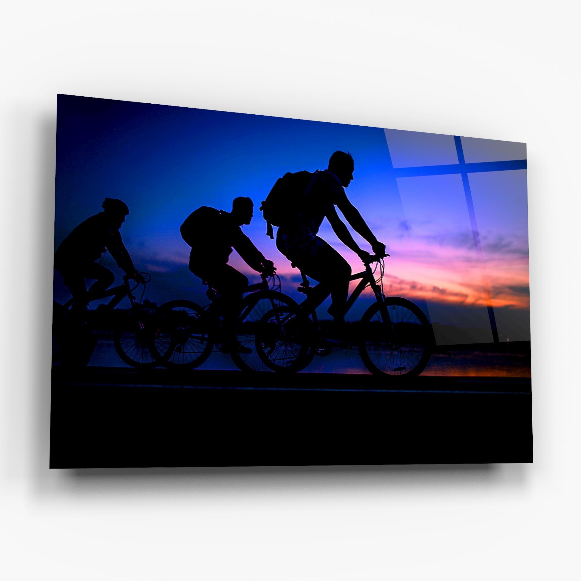 Üvegkép Dark Blue Sky Shilouette mockup 6