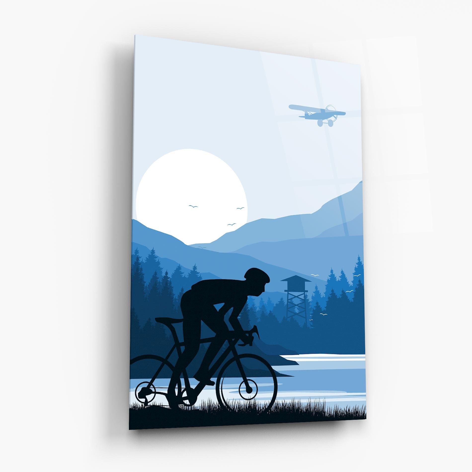 Üvegkép Blue Light Bike mockup 6