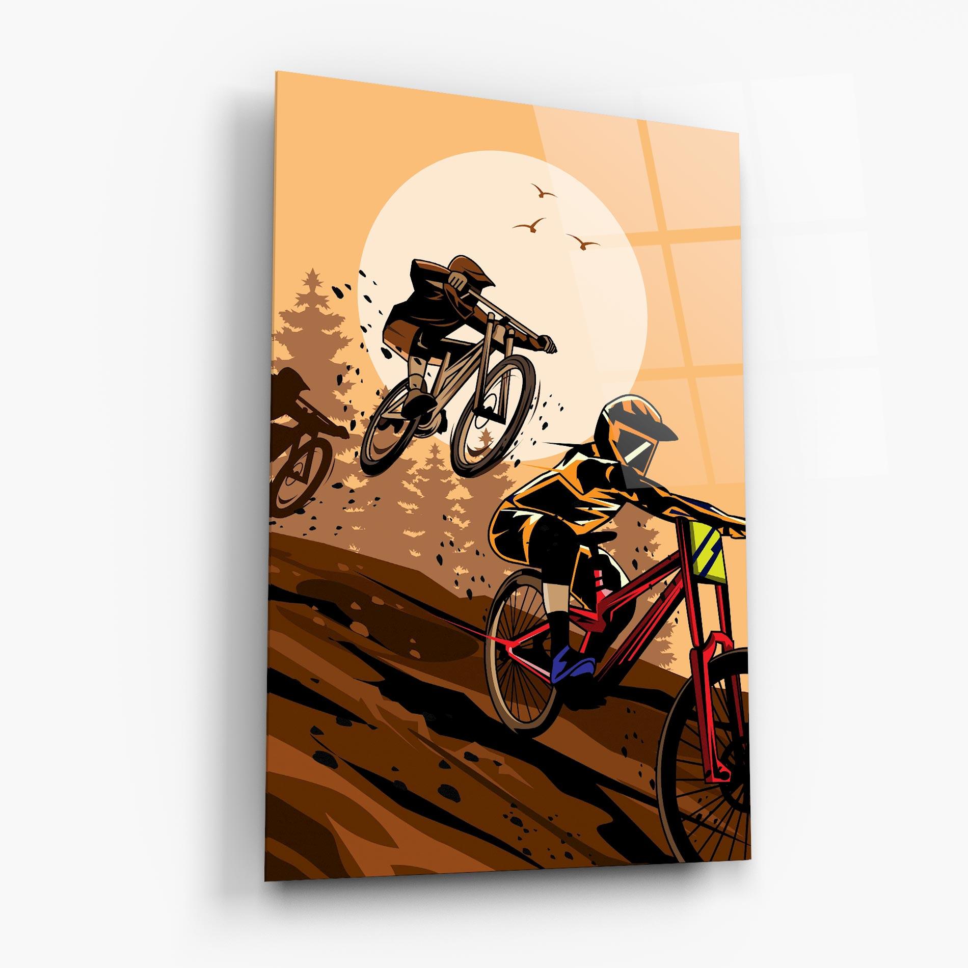 Üvegkép Downhill Bike mockup 6